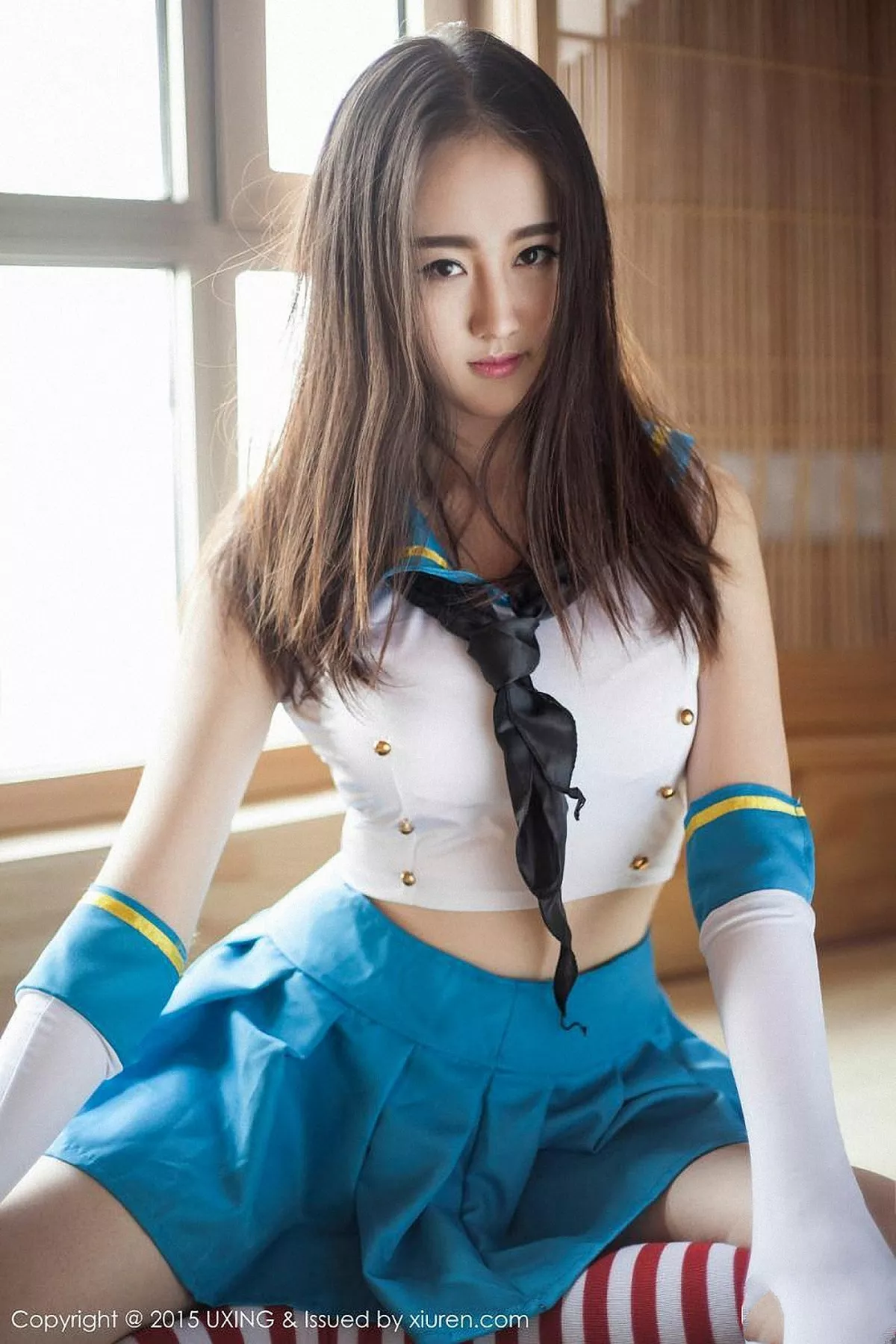 秀人集.com_[UXING优星馆]Vol.005_新人嫩模Romi王朝朝蓝色妖姬性感比基尼秀豪乳写真62P