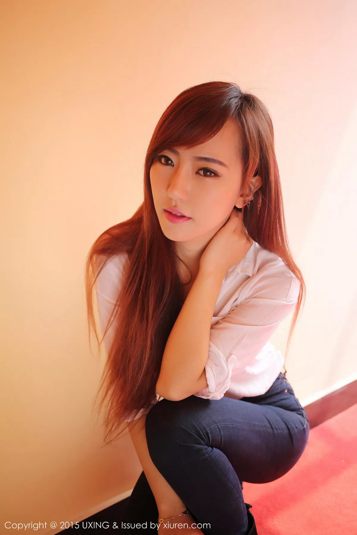 秀人集.com_[UXING优星馆]Vol.001_嫩模赵婉妮Wanni紧身牛仔裤完美身材性感翘臀写真67P