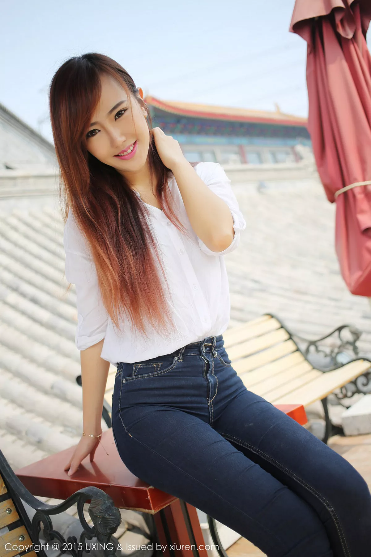 秀人集.com_[UXING优星馆]Vol.001_嫩模赵婉妮Wanni紧身牛仔裤完美身材性感翘臀写真67P