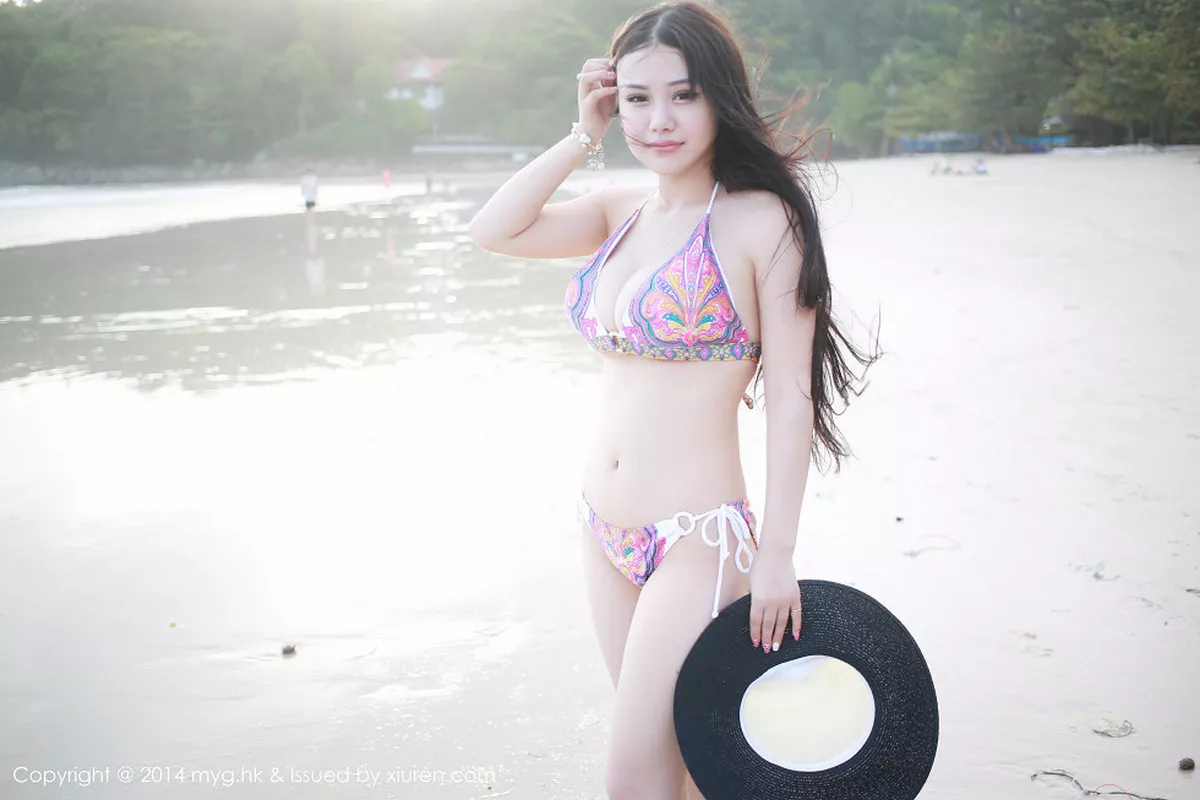 秀人集.com_[MyGirl美媛馆]Vol.016_嫩模Barbie可儿海边清凉花色比基尼爆乳诱惑写真110P