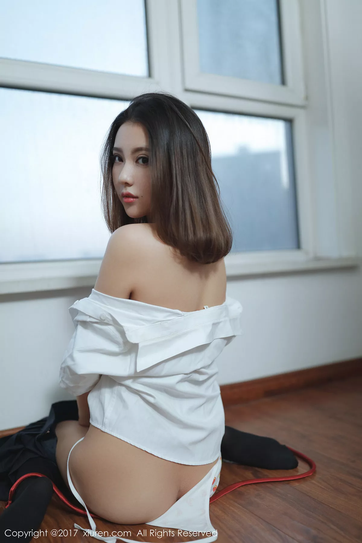 秀人集.com_[XiuRen秀人网]No.726_嫩模小魔女奈奈性感学生装秀真空美乳草莓内裤迷人写真42P