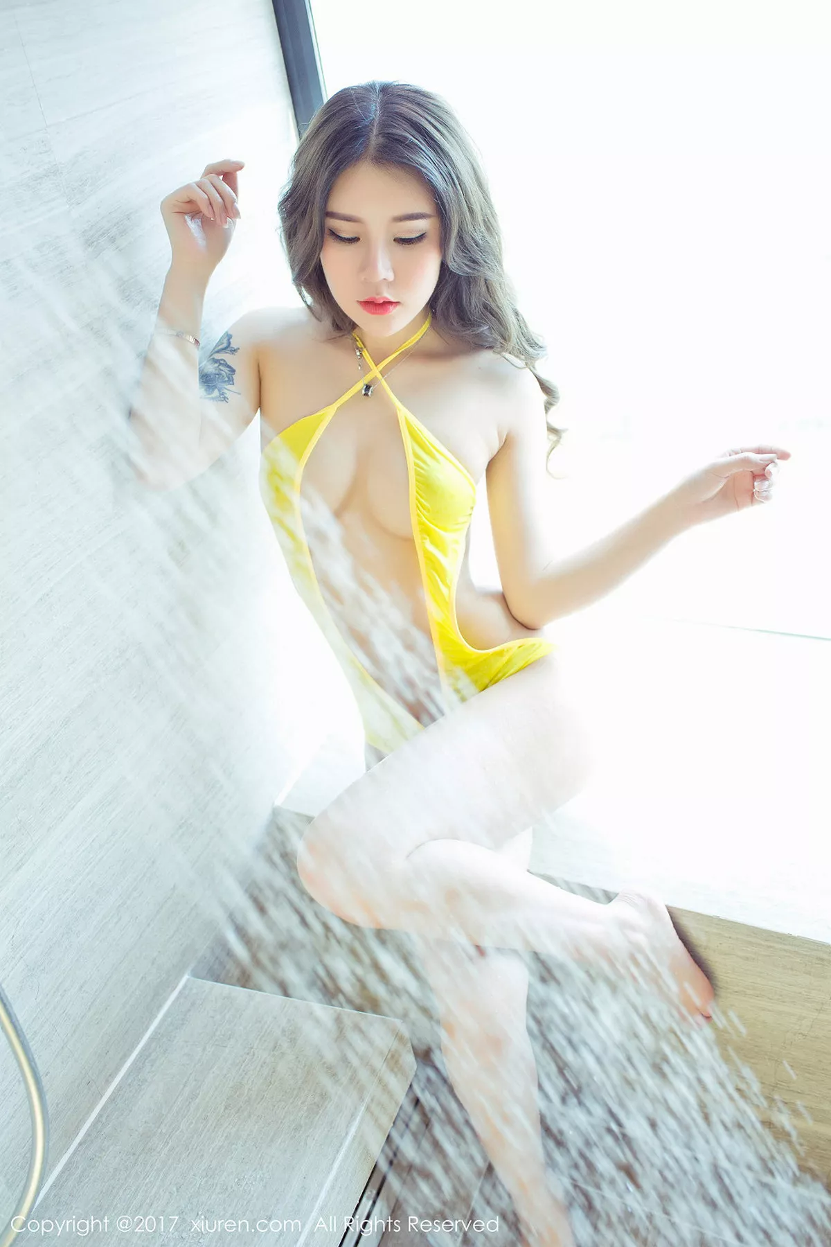 秀人集.com_[XiuRen秀人网]No.763_嫩模爱丽莎Lisa缕空旗袍透视秀美乳浴室里高叉比基尼性感写真60P