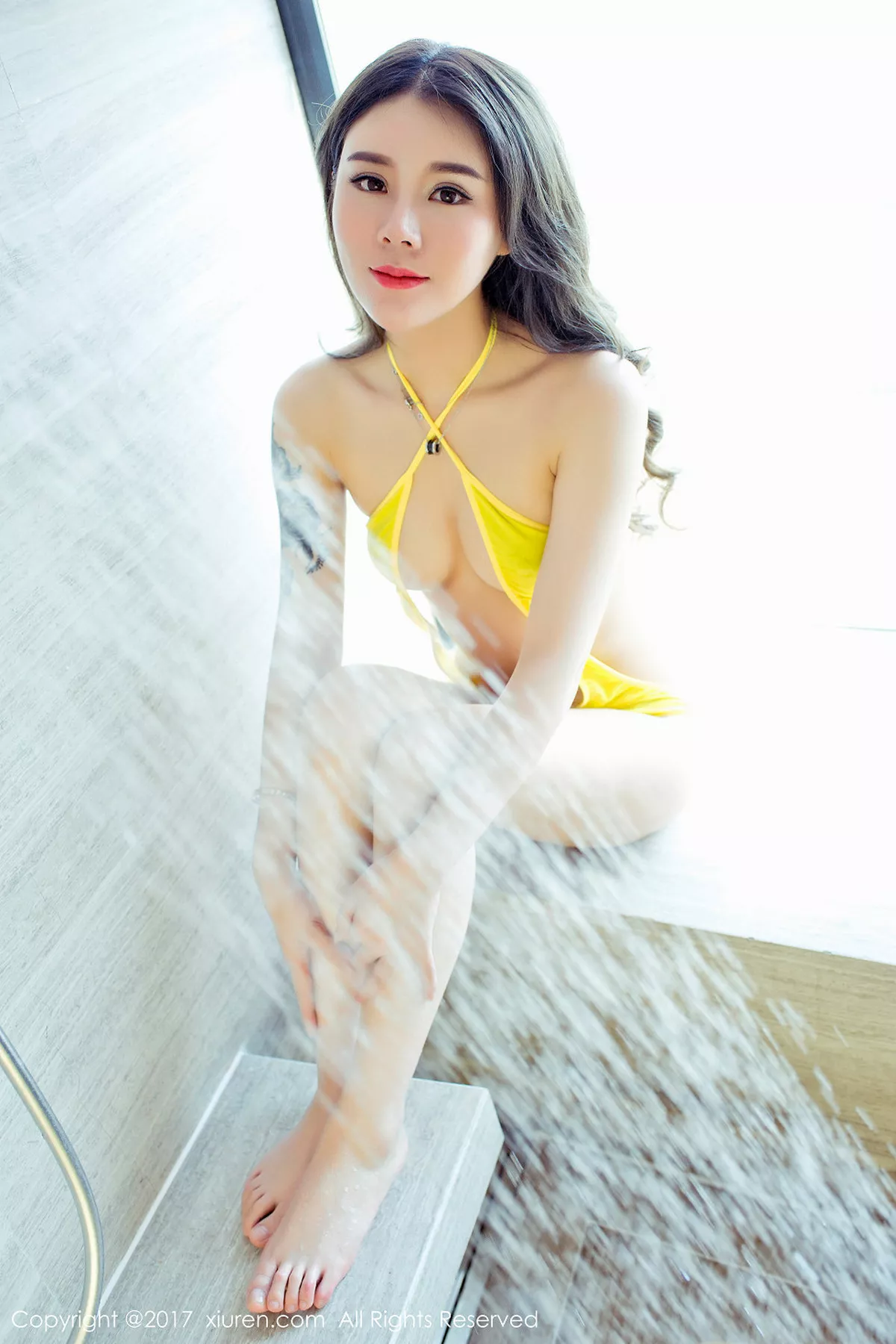 秀人集.com_[XiuRen秀人网]No.763_嫩模爱丽莎Lisa缕空旗袍透视秀美乳浴室里高叉比基尼性感写真60P