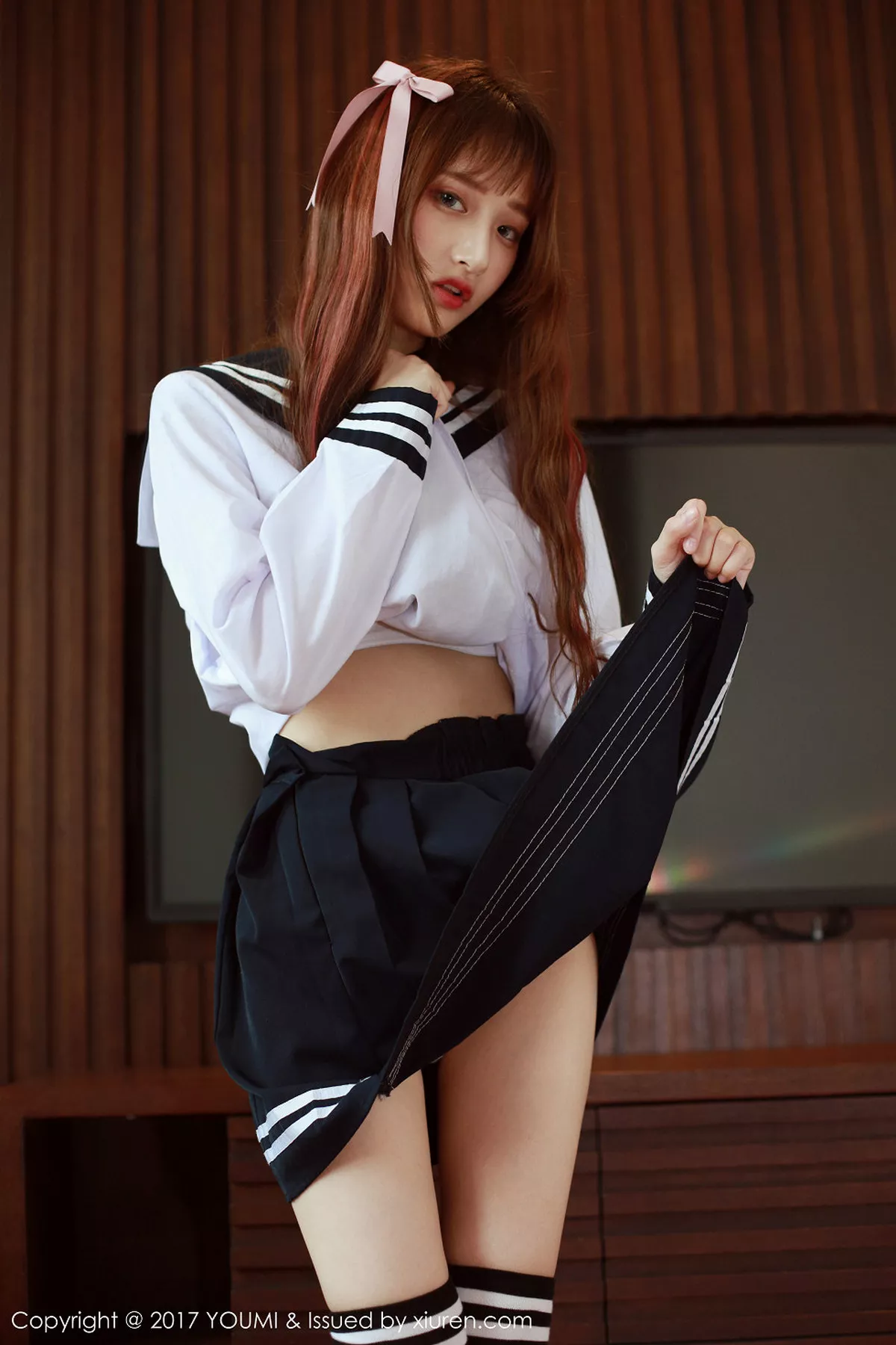 秀人集.com_[YouMi尤蜜荟]Vol.046_新人嫩模little贝壳居家白色蕾丝内衣秀白嫩肌肤性感写真50P