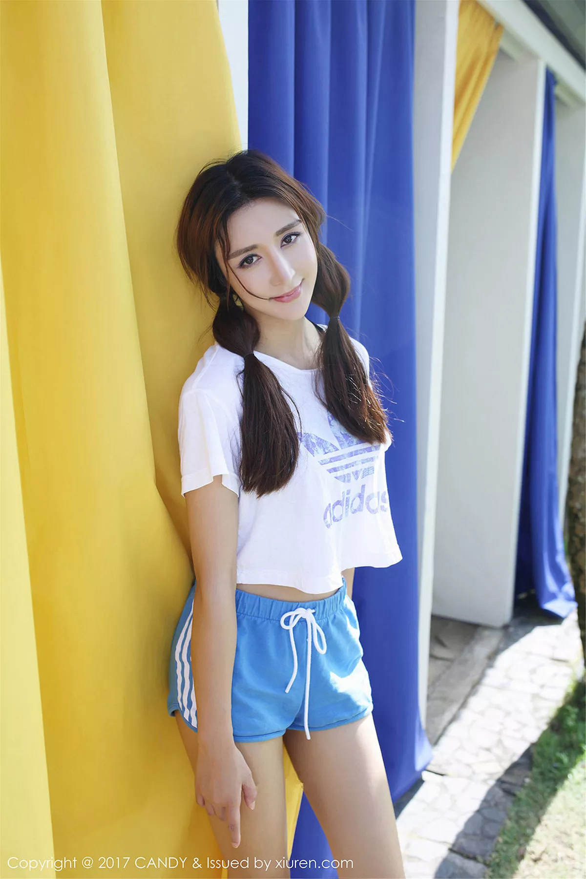 秀人集.com_[Candy糖果画报]Vol.024_嫩模伊莉娜巴厘岛旅拍性感短裤运动装秀完美身材写真61P