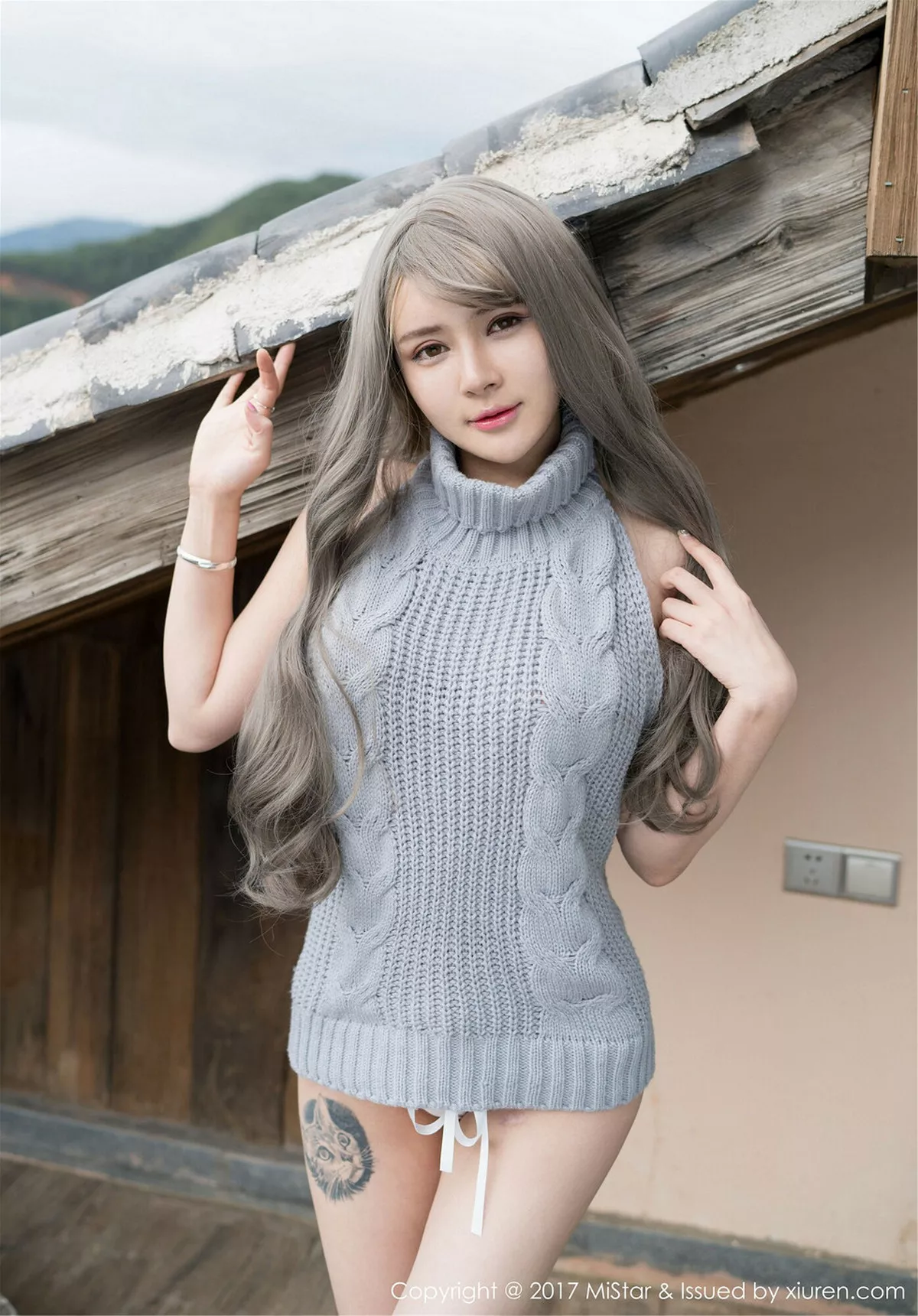 秀人集.com_[MiStar魅妍社]Vol.170_性感女神凯竹BuiBui丽江旅拍露背毛衣侧露豪乳撩人诱惑写真45P