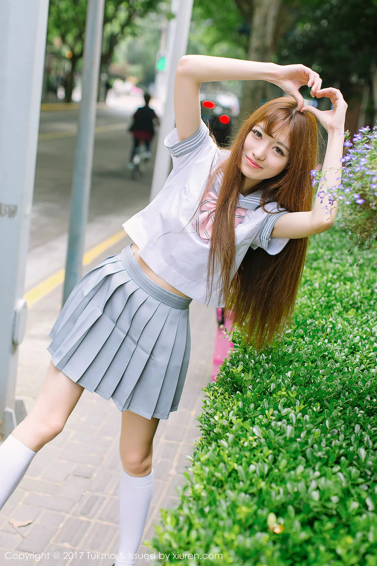 秀人集.com_[Tukmo兔几盟]Vol.094_嫩模赵乃莹性感学生装及成熟红色连身裙清爽迷人写真33P