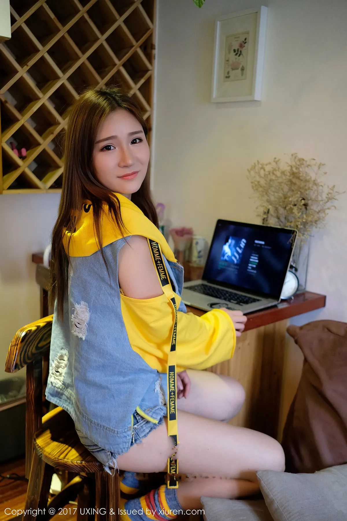 秀人集.com_[UXING优星馆]Vol.057_嫩模羊羊Suger清新牛仔服秀凹凸身材全脱秀美乳诱惑写真40P