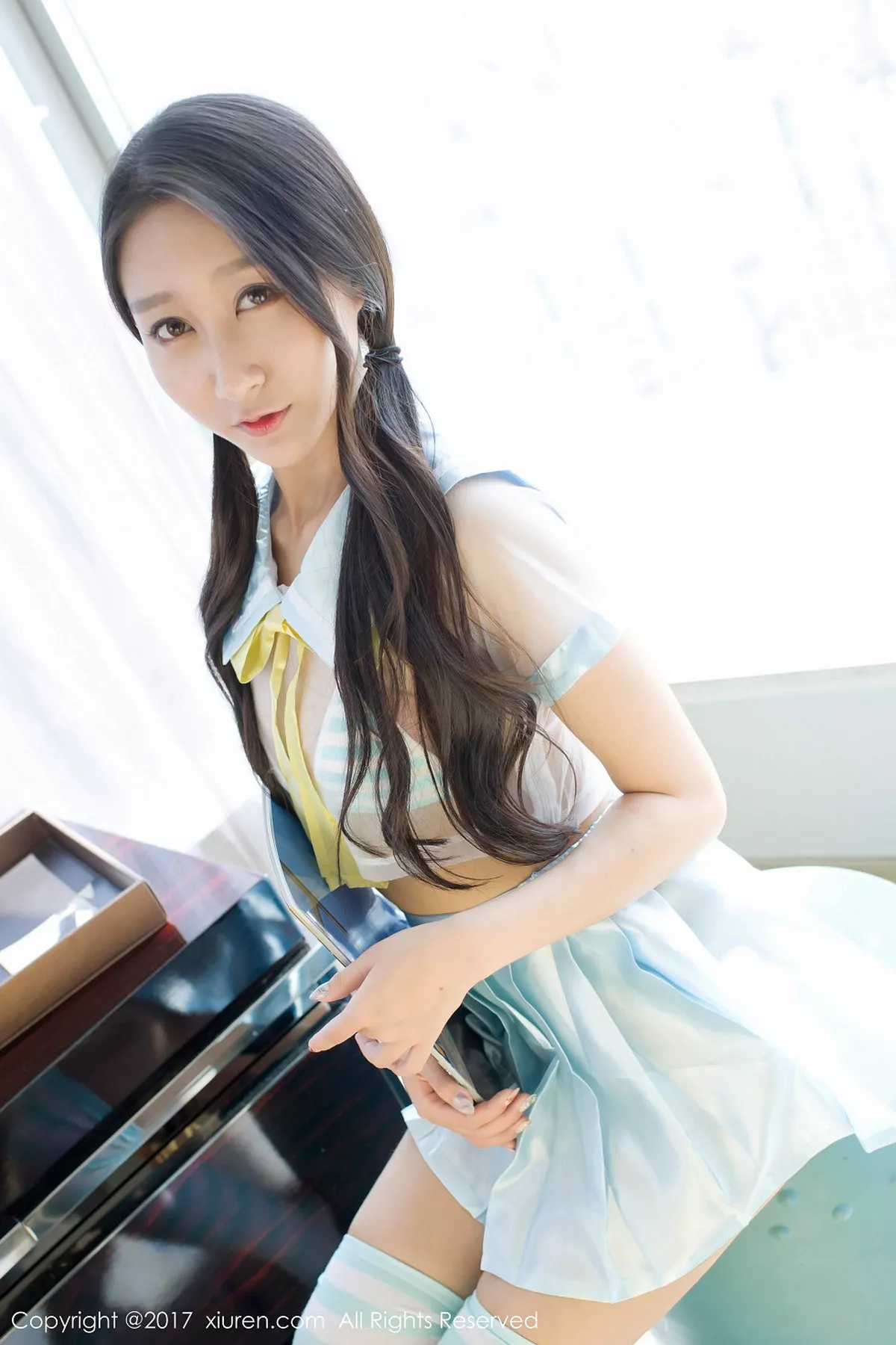 秀人集.com_[XiuRen秀人网]No.776_嫩模赵熙儿白色蕾丝吊带内衣透视秀豪乳浴室湿身诱惑写真56P