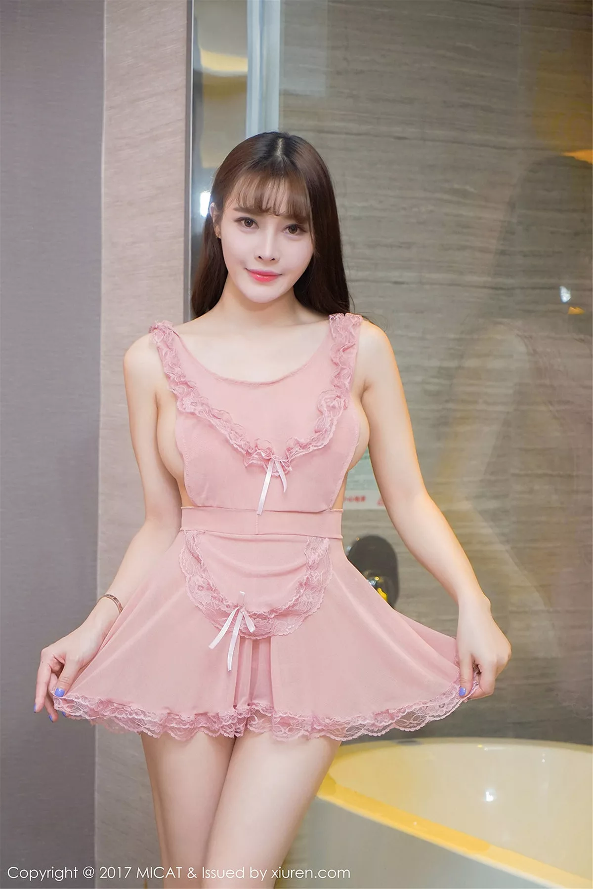 秀人集.com_[MICAT猫萌榜]Vol.019_嫩模雪瑞Lisa白色高叉连体内衣吊带白丝袜火辣诱惑写真52P