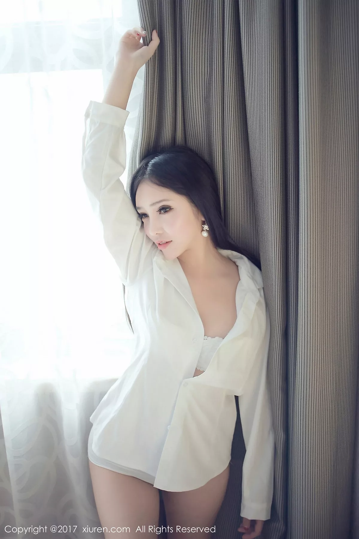 秀人集.com_[XiuRen秀人网]No.792_混血美女艾弥居家浴缸里白色蕾丝内衣透视秀美乳诱惑写真49P