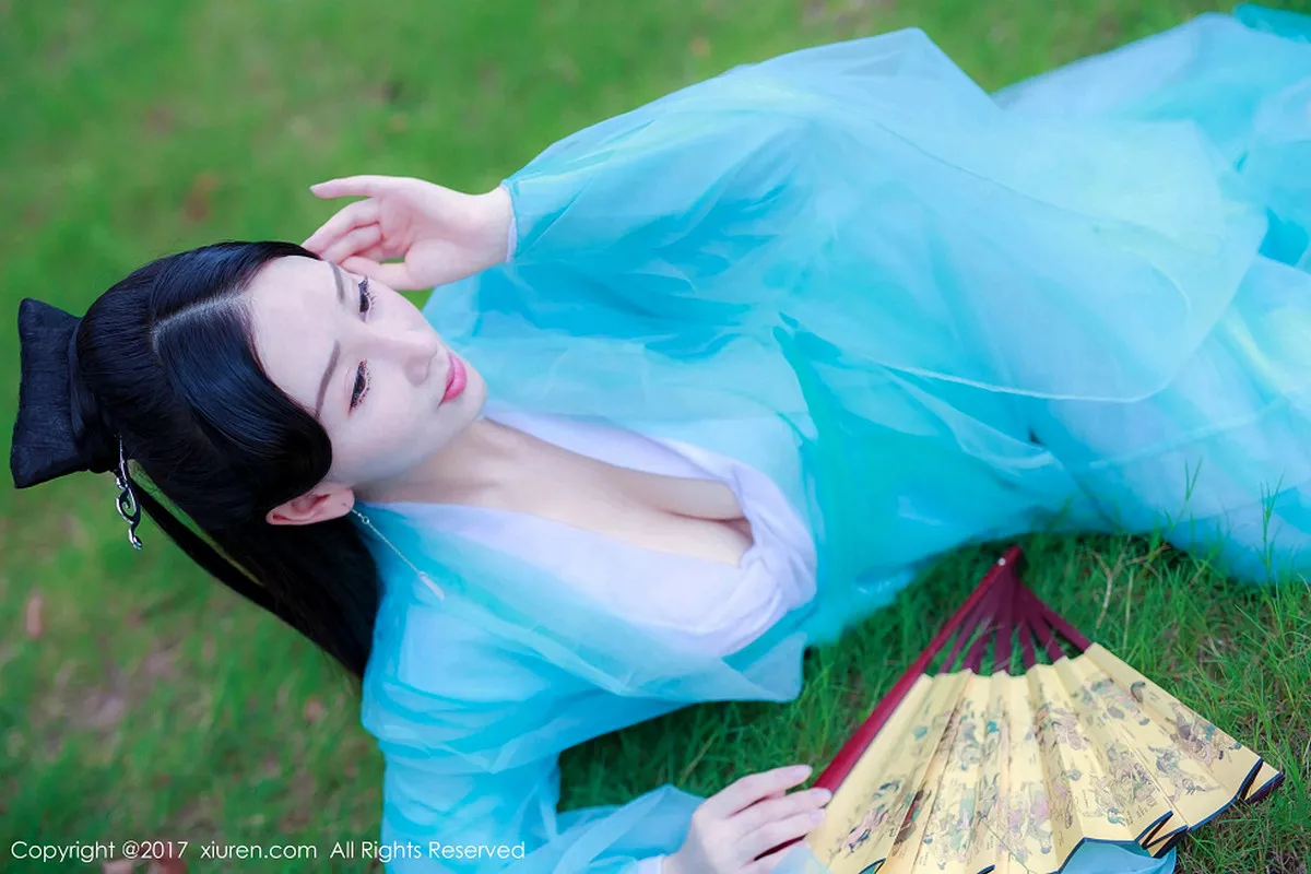 秀人集.com_[XiuRen秀人网]No.804_嫩模邹晶晶古典装粉色薄纱裙半脱血滴子遮点豪乳诱惑写真57P