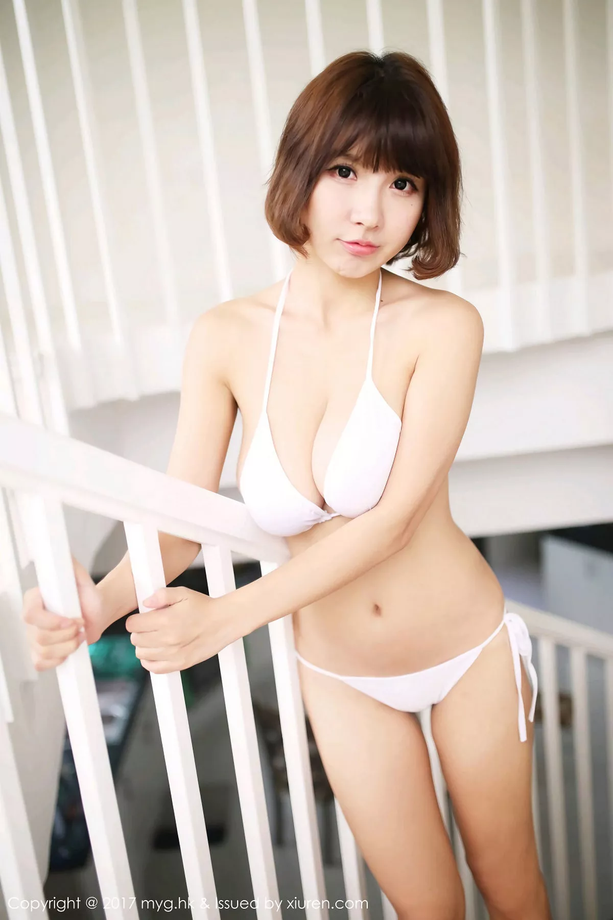 秀人集.com_[MyGirl美媛馆]Vol.262_女神晓茜sunny薄荷岛旅拍性感白色比基尼完美身材写真74P