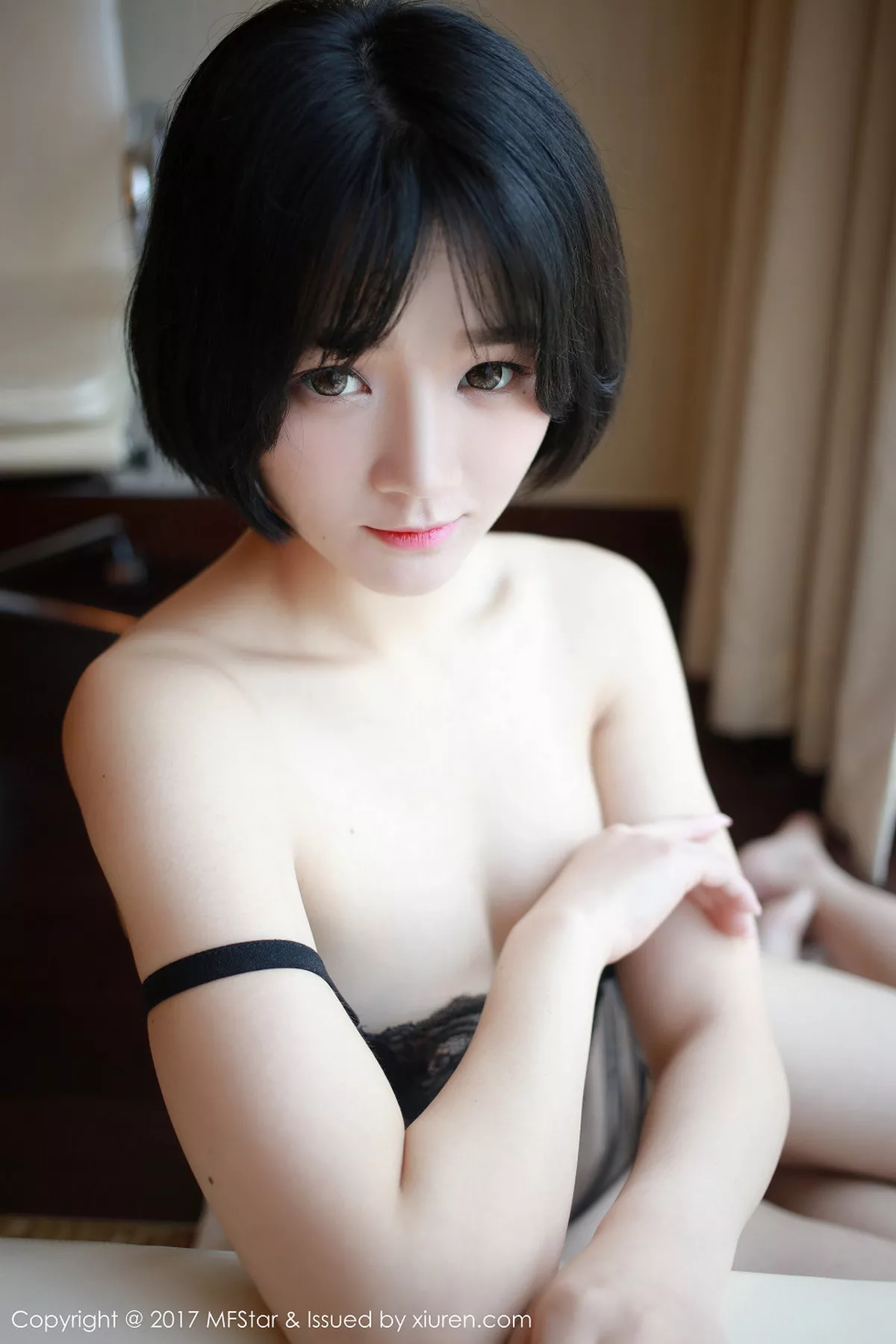 秀人集.com_[MFStar模范学院]Vol.110_嫩模悦爷妖精黑色蕾丝情趣内衣透视秀美乳诱惑写真52P