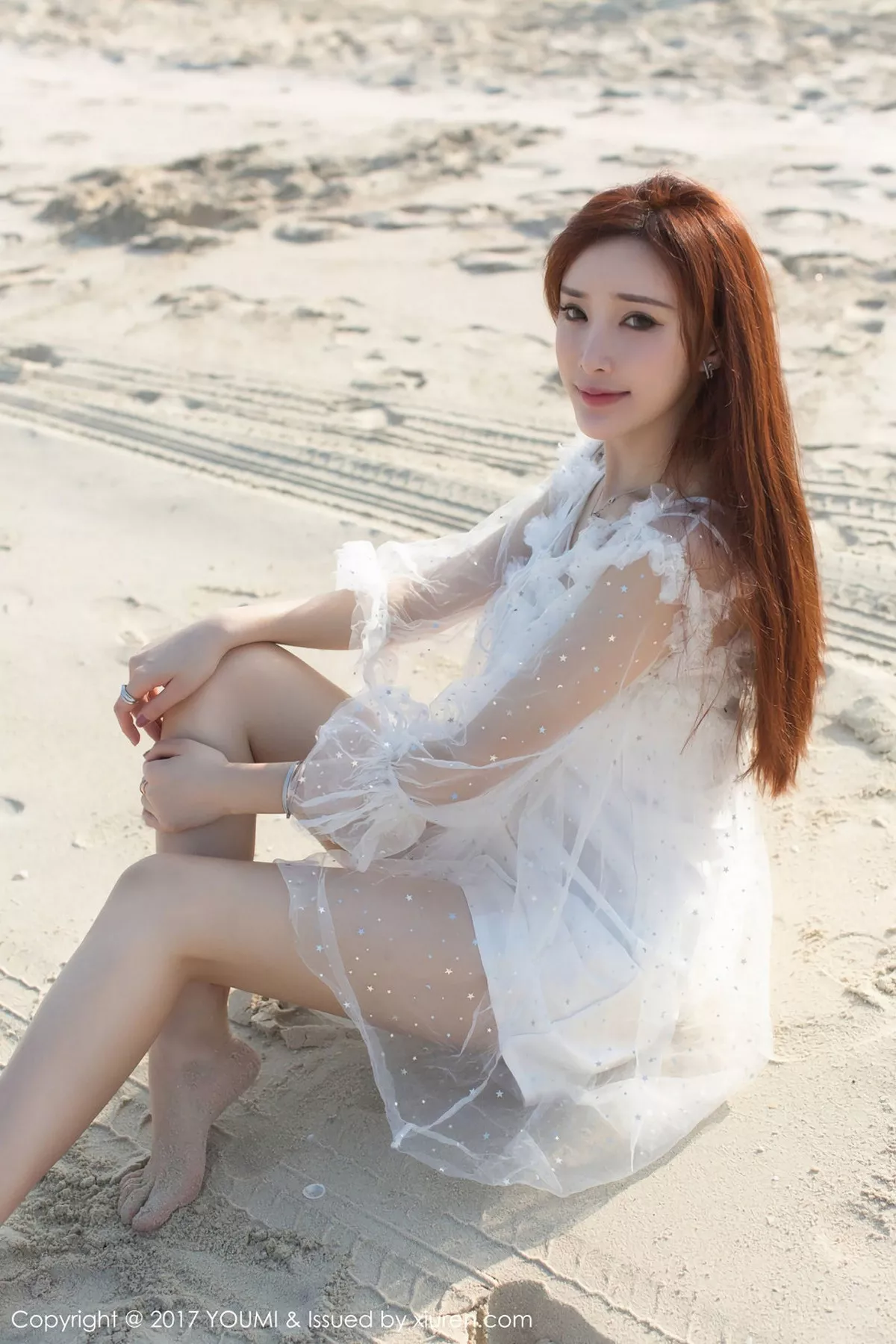 秀人集.com_[YouMi尤蜜荟]Vol.092_嫩模土肥圆矮挫穷海边沙滩清新唯美风彩色长裙性感写真44P