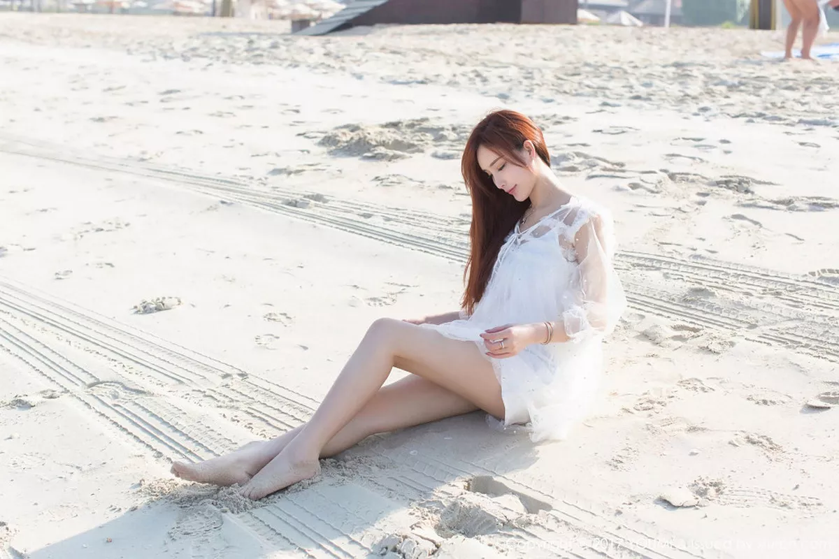 秀人集.com_[YouMi尤蜜荟]Vol.092_嫩模土肥圆矮挫穷海边沙滩清新唯美风彩色长裙性感写真44P