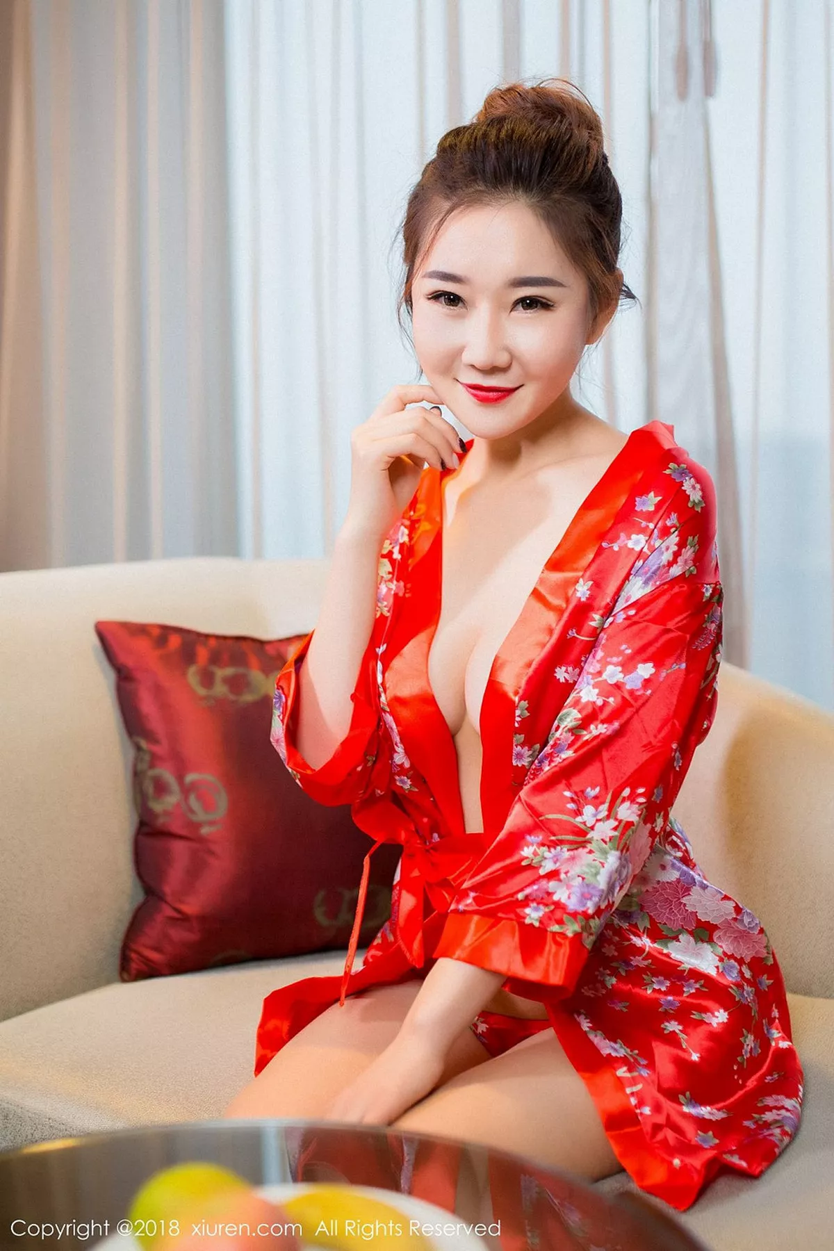 秀人集.com_[XiuRen秀人网]No.892_嫩模棉花糖candy红色和服秀傲人豪乳+半透内衣诱惑写真63P