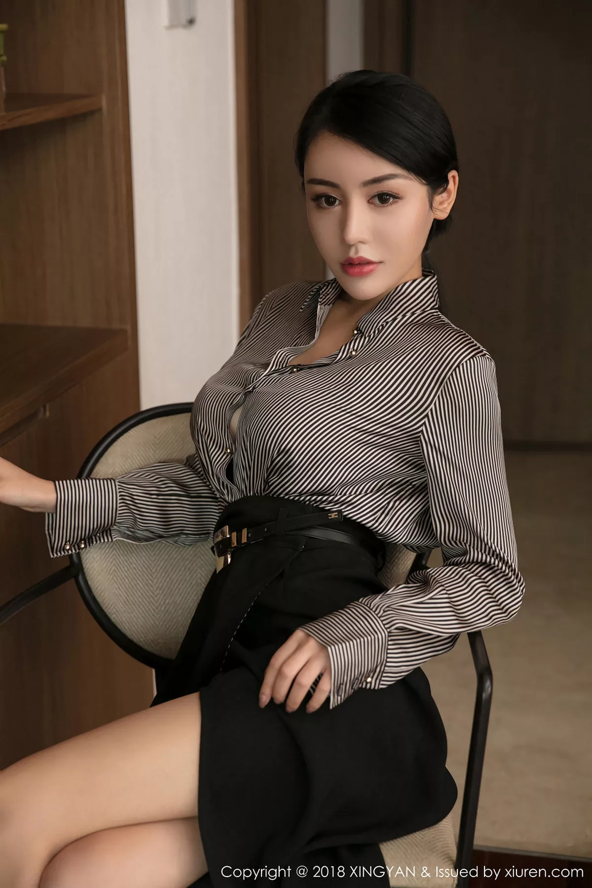 秀人集.com_[XINGYAN星颜社]Vol.020_嫩模陆梓琪浴室里黑色蕾丝内衣透视秀完美身材诱惑写真49P