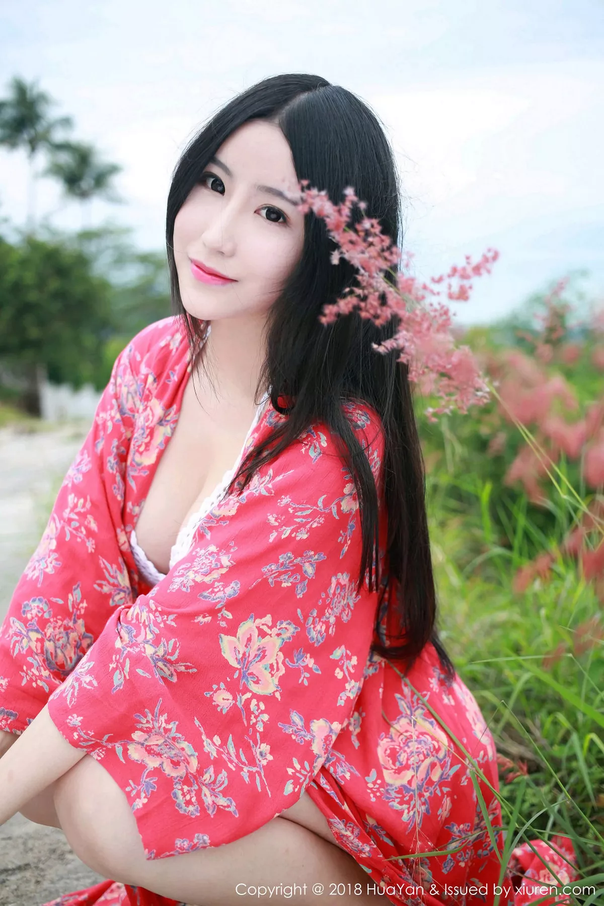 秀人集.com_[HuaYan花の颜]Vol.055_嫩模谢芷馨Sindy苏梅岛旅拍白色缕空吊带内衣完美诱惑写真40P