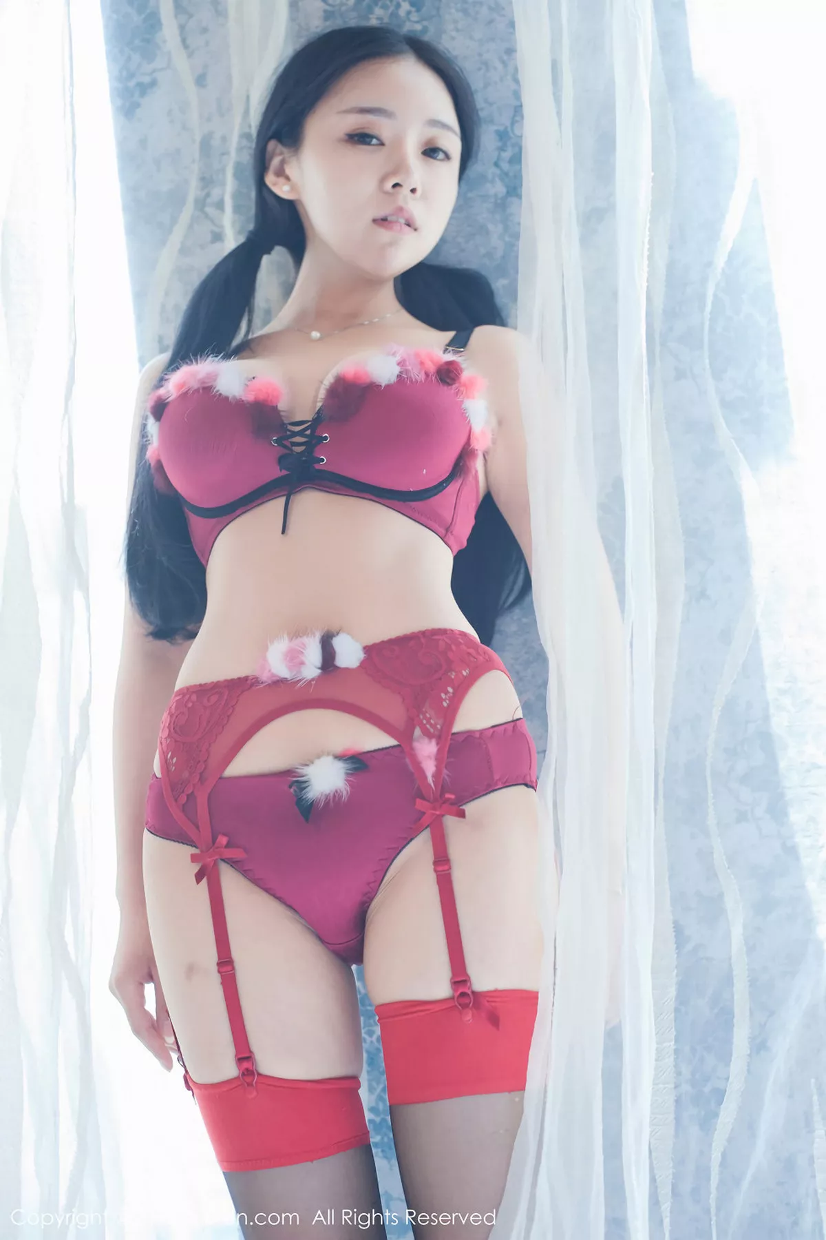 秀人集.com_[XiuRen秀人网]No.932_巨乳嫩模红气球红色连体内衣+日系开胸死库水爆乳诱惑写真49P