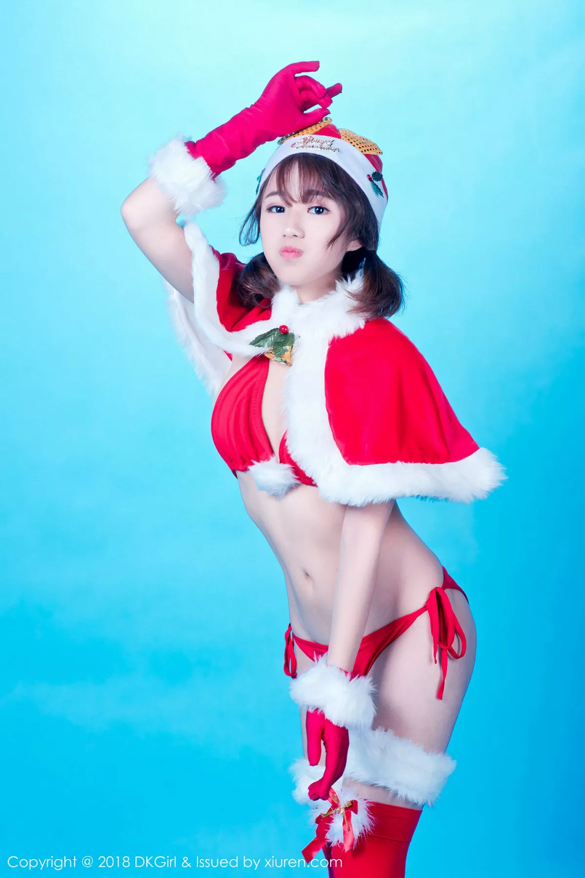 秀人集.com_[DKGirl御女郎]Vol.066_嫩模仓井优香红色圣诞女郎真空半露美乳遮点火辣诱惑写真55P