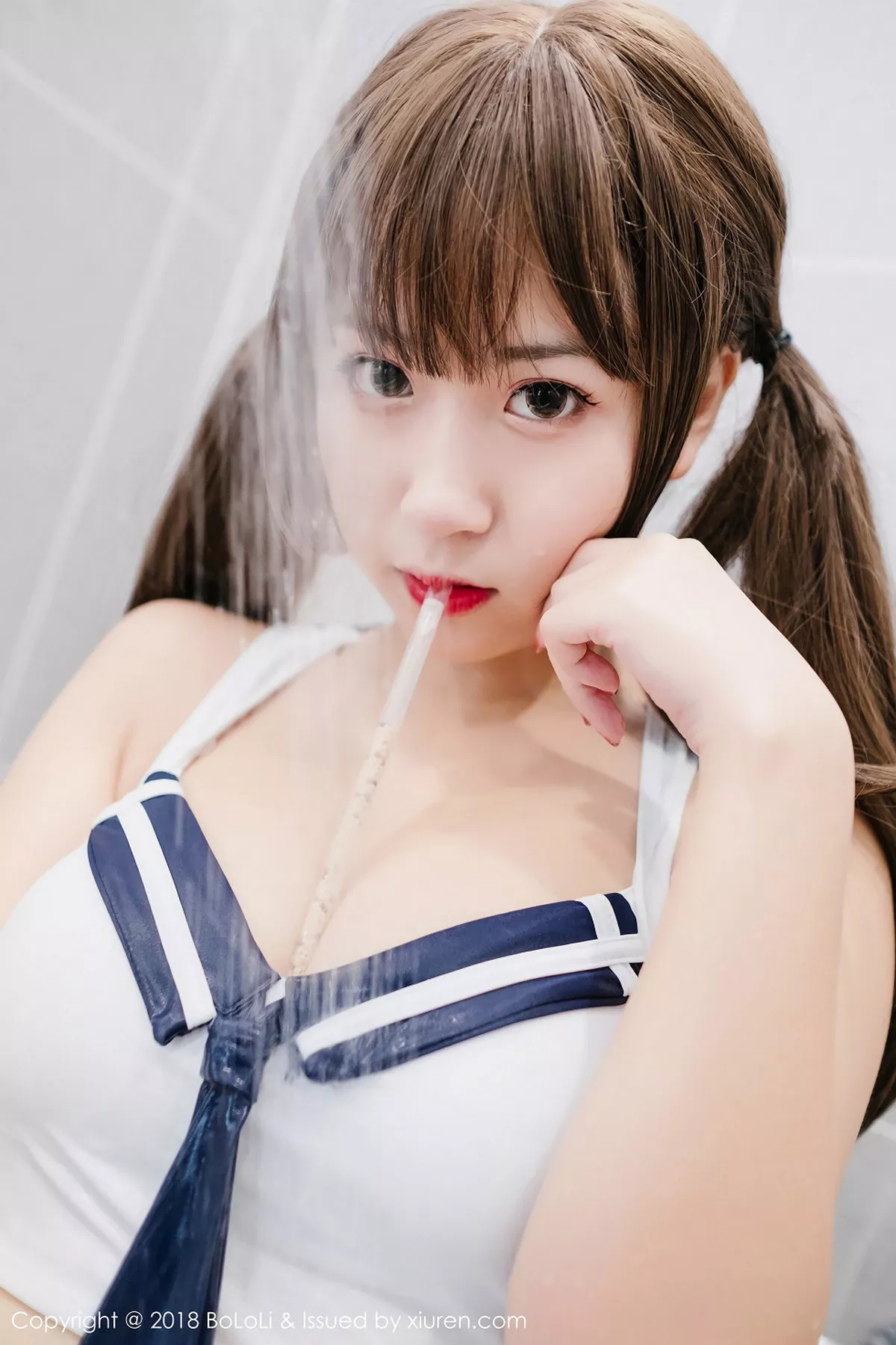 秀人集.com_[Tukmo兔几盟]Vol.115_美女主播猫九酱Sakura浴室里性感水手内衣湿身诱惑写真42P