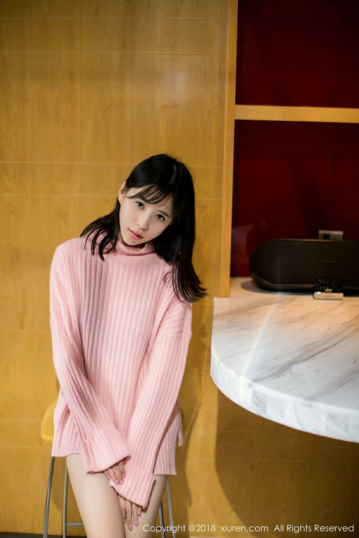 秀人集.com_[XiuRen秀人网]No.996_嫩模艾栗栗性感护士装+粉红毛衣秀完美身材甜美写真43P