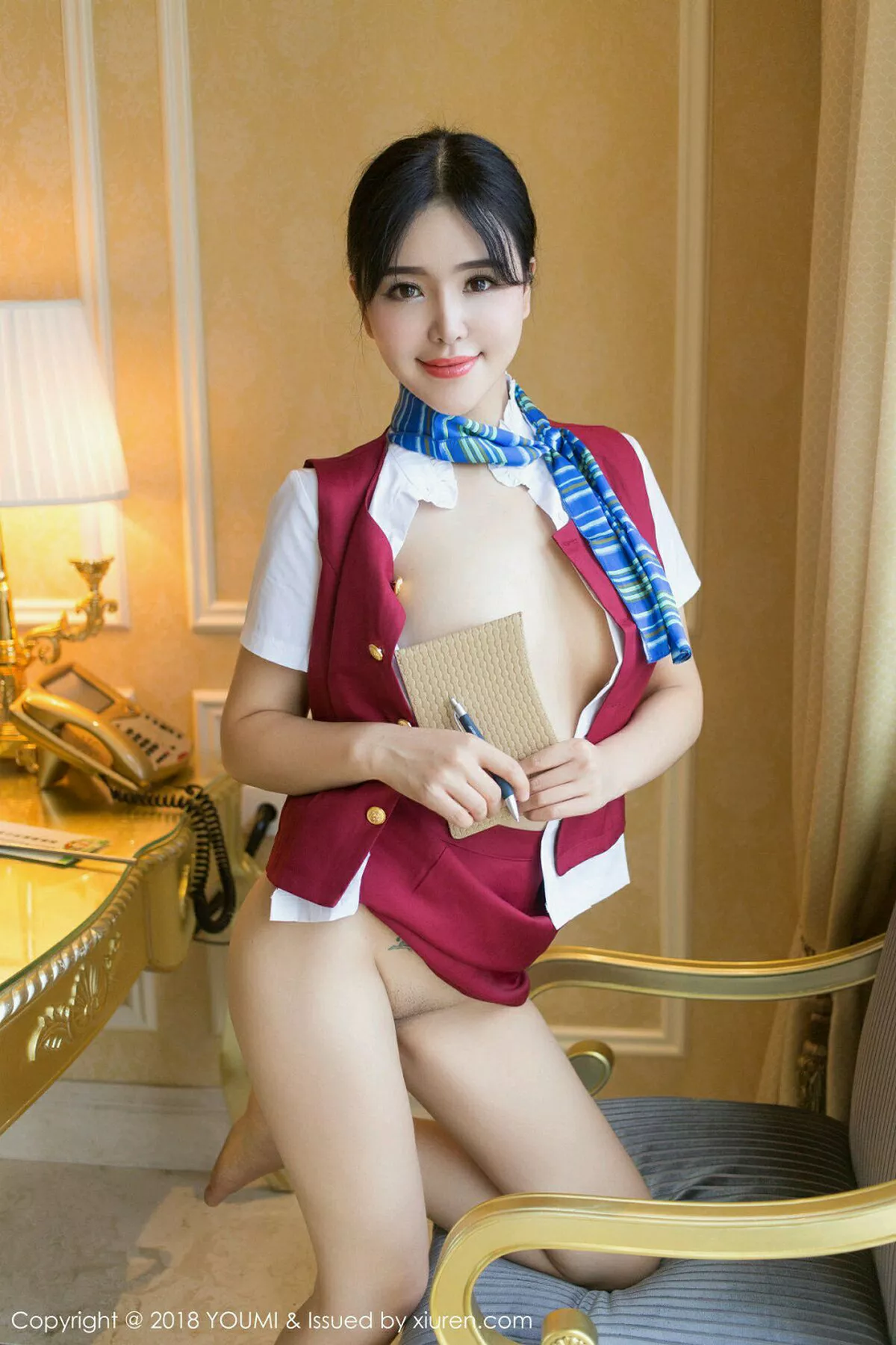 秀人集.com_[YouMi尤蜜荟]Vol.157_嫩模刘钰儿性感空姐大尺度真空+无内真空露背毛衣诱惑写真46P