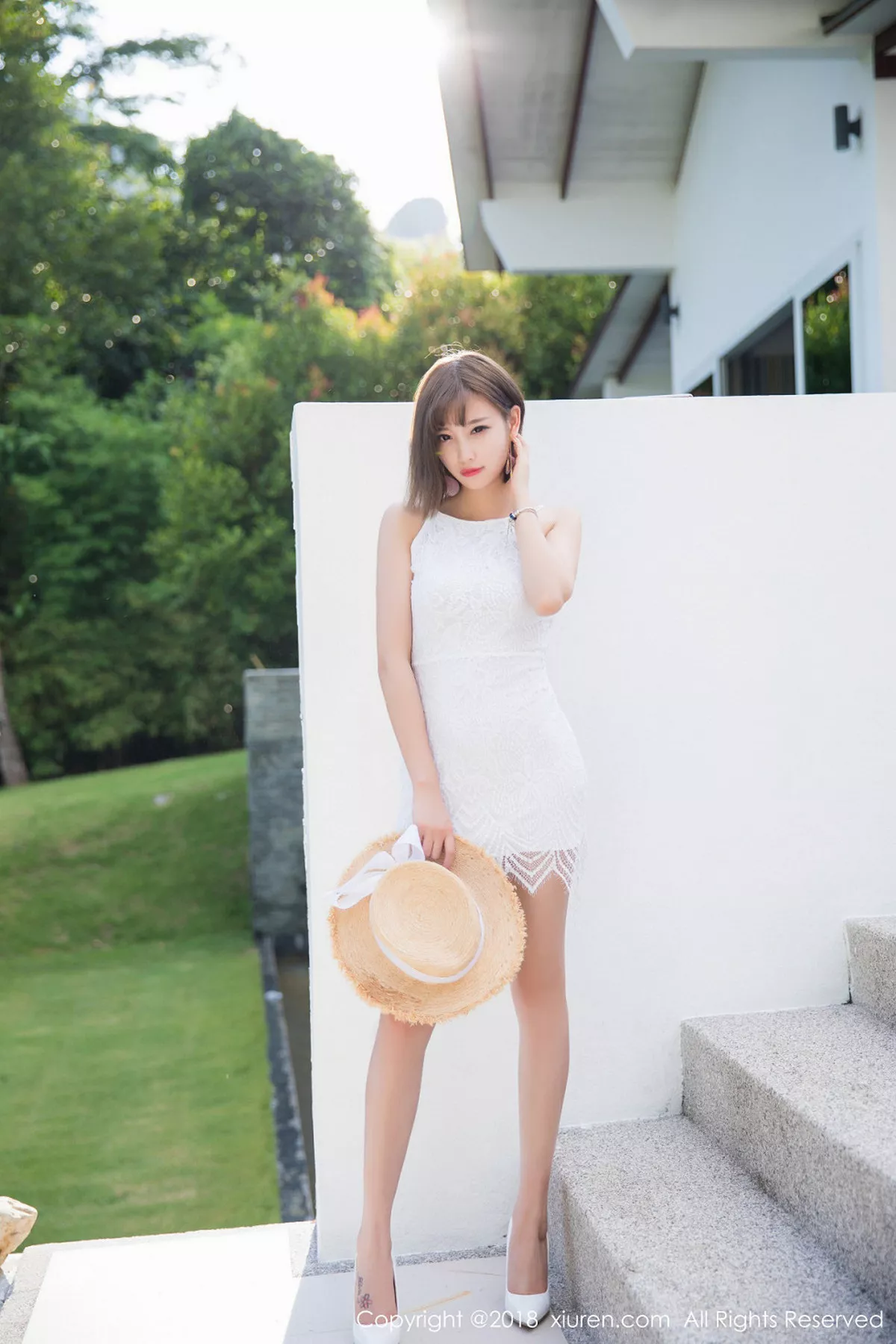 秀人集.com_[XiuRen秀人网]No.993_甜美女神杨晨晨sugar甲米旅拍粉色旗袍泳池里湿身诱惑写真50P