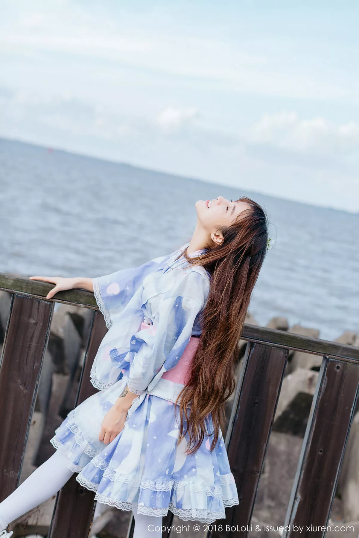 秀人集.com_[Tukmo兔几盟]Vol.118_嫩模夏美酱户外日系百花裙配白丝袜清新迷人写真61P