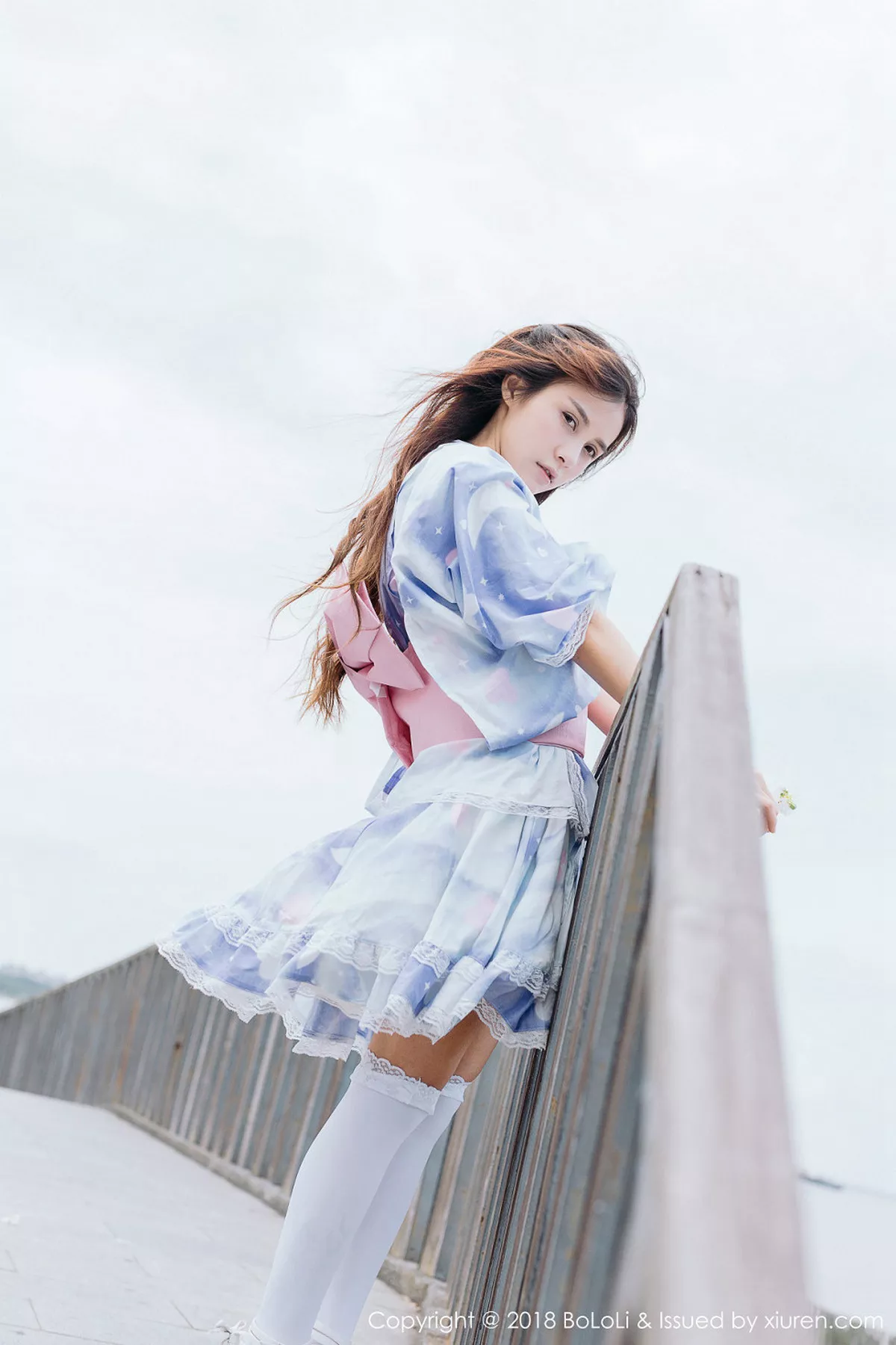 秀人集.com_[Tukmo兔几盟]Vol.118_嫩模夏美酱户外日系百花裙配白丝袜清新迷人写真61P