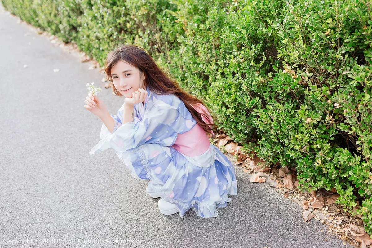 秀人集.com_[Tukmo兔几盟]Vol.118_嫩模夏美酱户外日系百花裙配白丝袜清新迷人写真61P