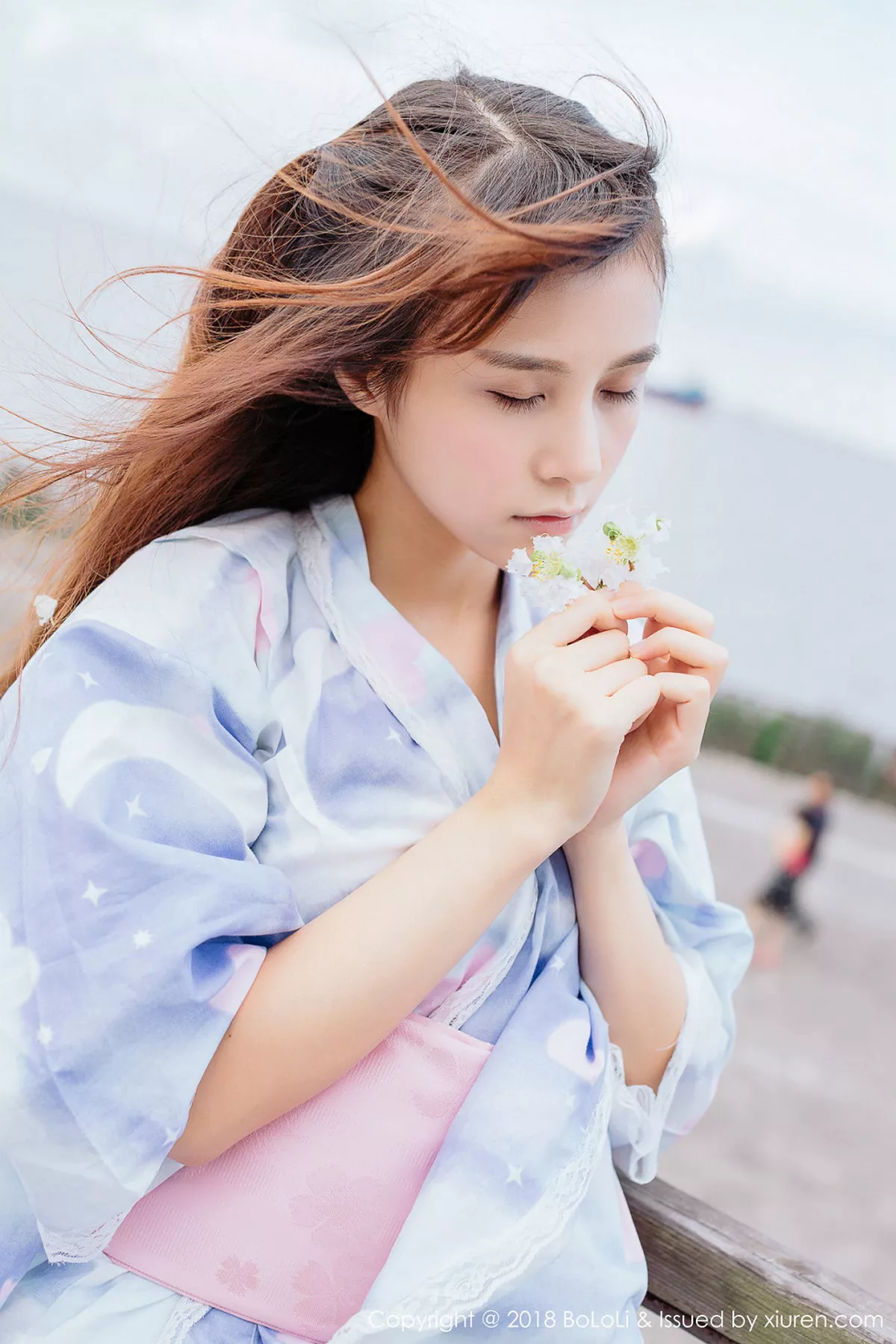 秀人集.com_[Tukmo兔几盟]Vol.118_嫩模夏美酱户外日系百花裙配白丝袜清新迷人写真61P