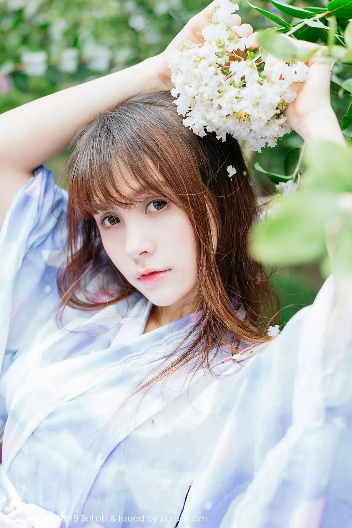 秀人集.com_[Tukmo兔几盟]Vol.118_嫩模夏美酱户外日系百花裙配白丝袜清新迷人写真61P