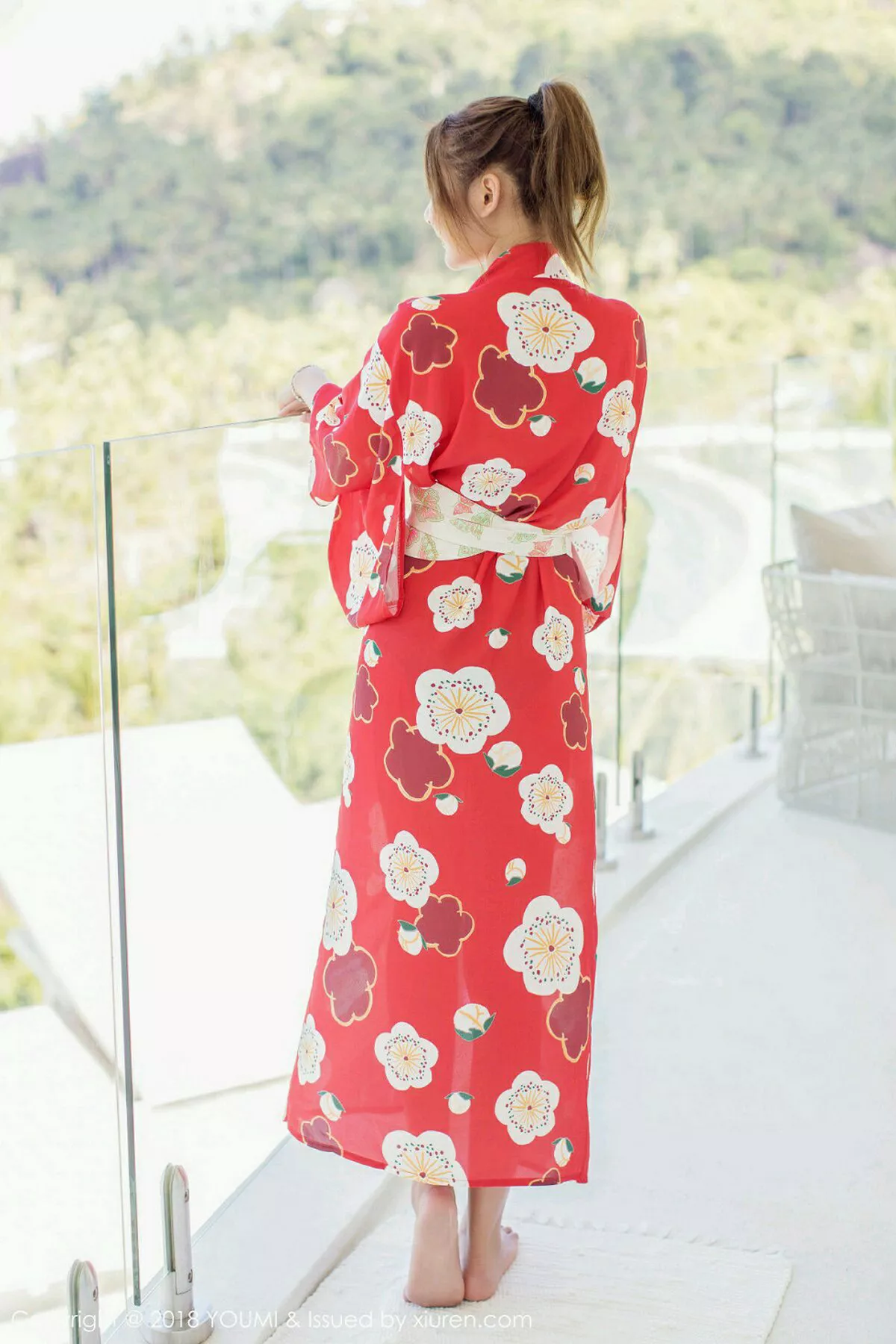 秀人集.com_[YouMi尤蜜荟]Vol.167_女神SOLO-尹菲苏梅岛旅拍居家红色内衣配丁字裤火辣诱惑写真49P