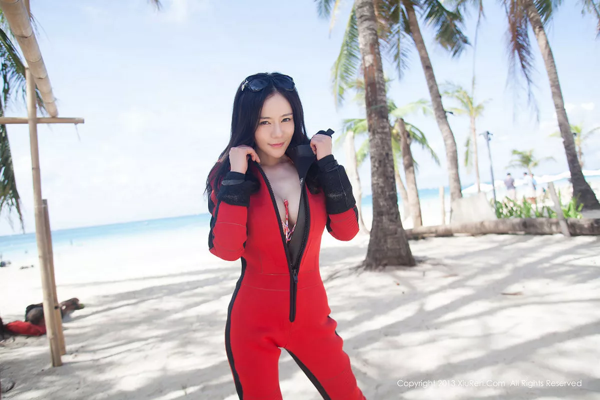 秀人集.com_[XiuRen秀人网]No.060_嫩模nancy小姿性感花色比基尼海边湿身诱惑写真75P