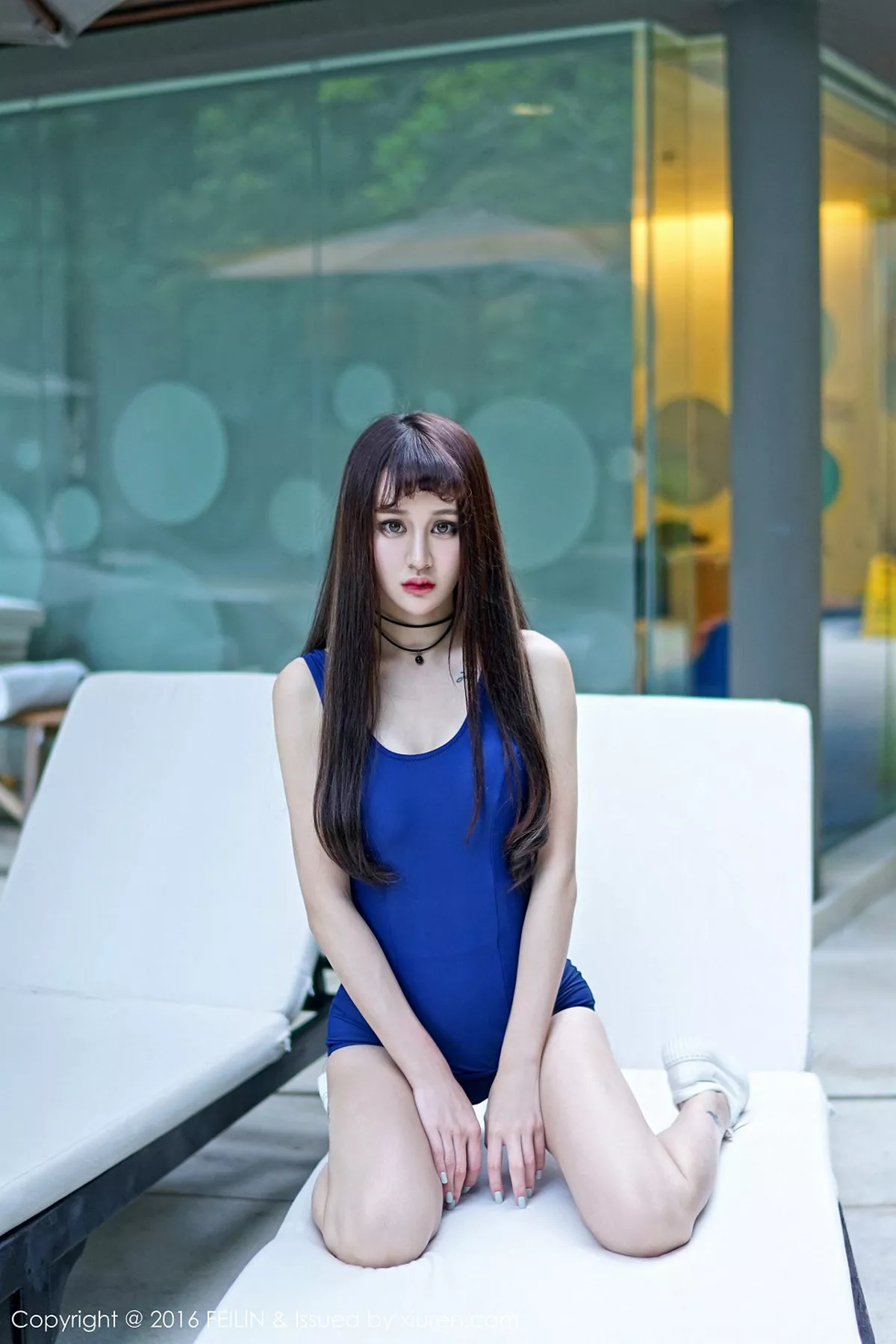 秀人集.com_[FeiLin嗲囡囡]Vol.050_嫩模Cheryl青树室外泳池性感比基尼系列写真46P