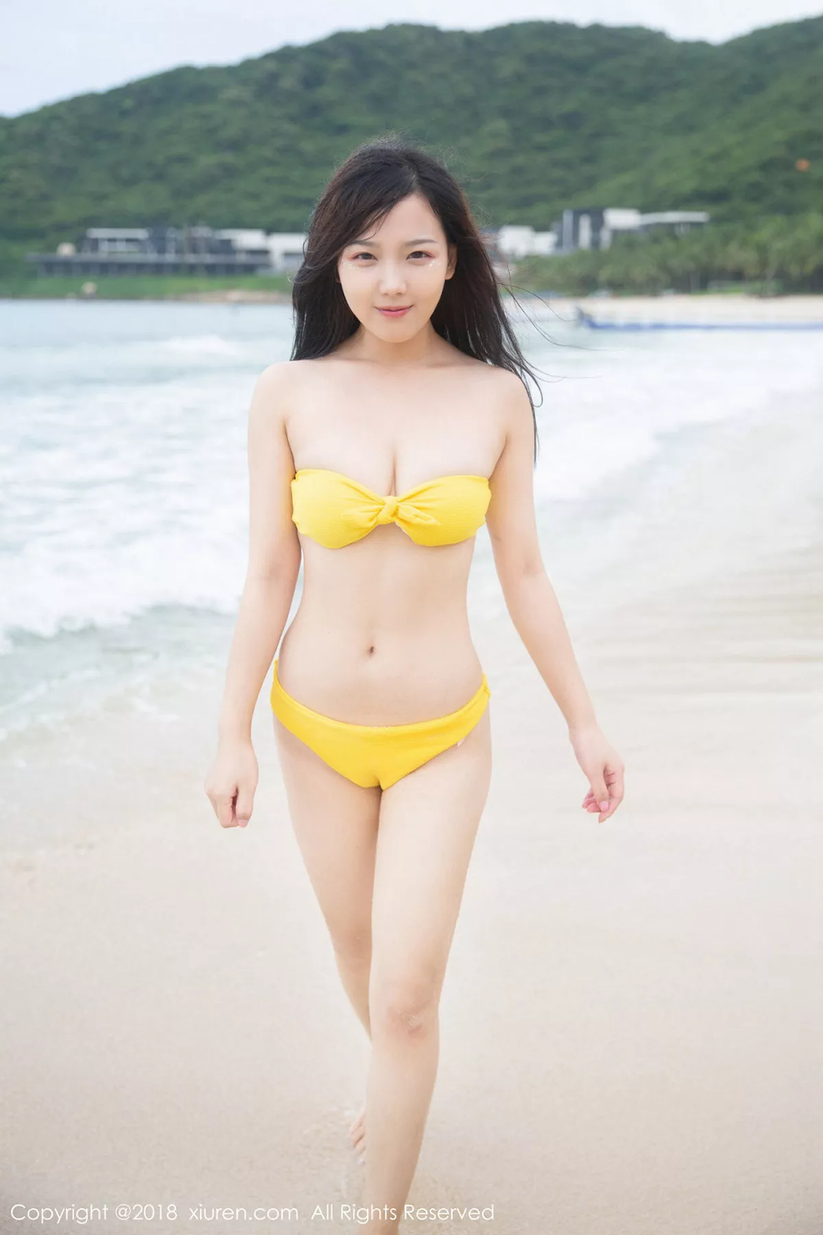 秀人集.com_[XiuRen秀人网]No.1154_嫩模徐微微mia黄色比基尼+草莓三点式内衣完美诱惑写真44P