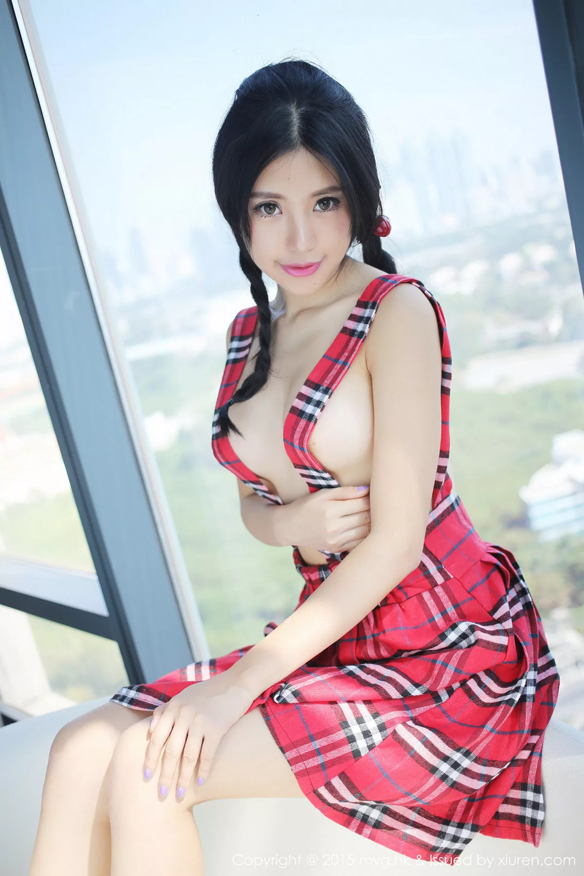 秀人集.com_[MyGirl美媛馆]Vol.091_嫩模绮里嘉ula泰国旅拍性感红色比基尼完美身材写真54P