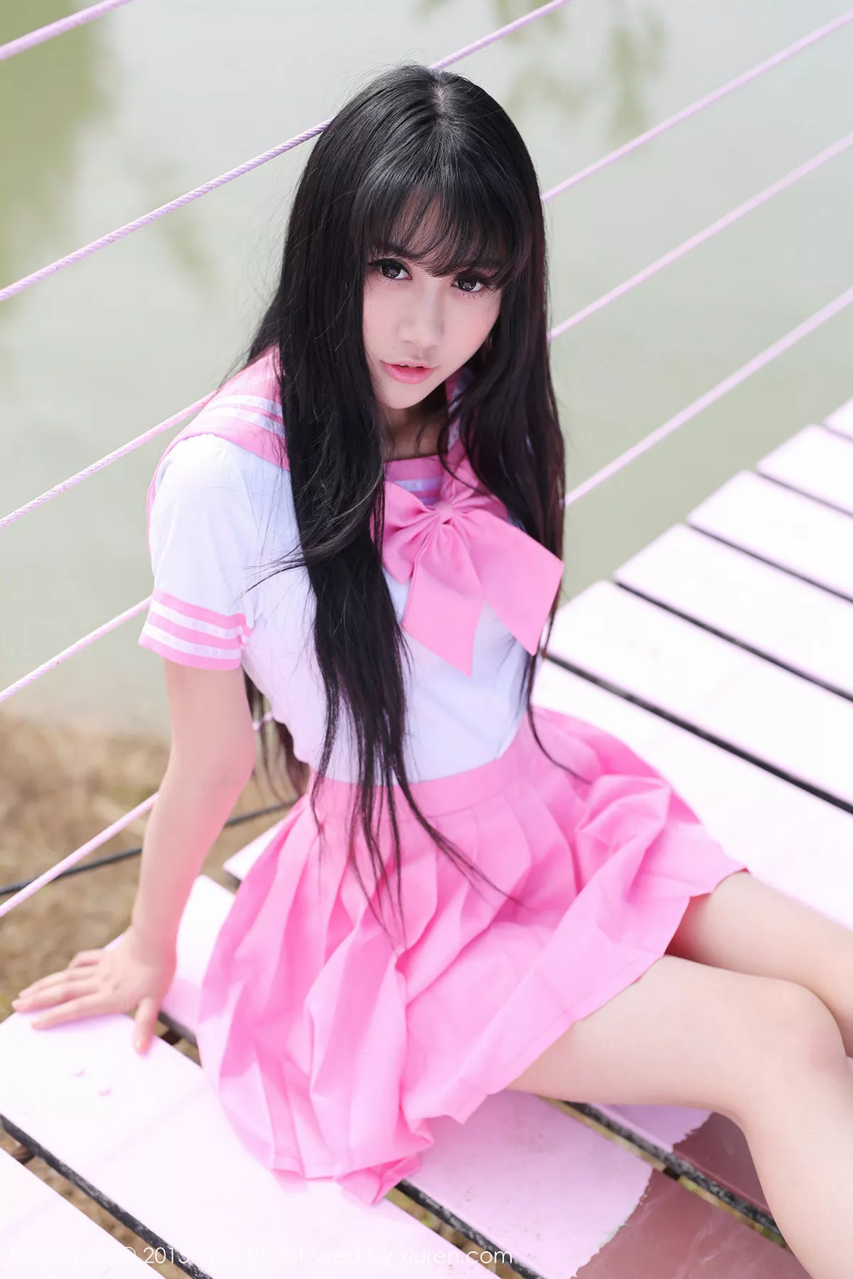 秀人集.com_[MyGirl美媛馆]Vol.099_嫩模杨晓青儿泰国旅拍白色吊带蕾丝袜诱惑翘臀写真61P