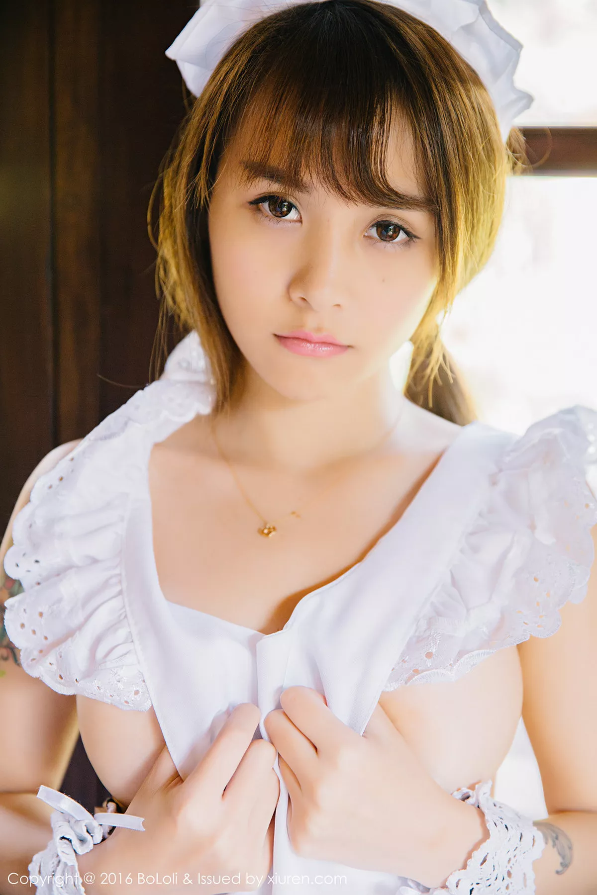 秀人集.com_[BoLoli波萝社]Vol.084_嫩模夏美酱越南大叻旅拍性感女仆装侧露美乳写真68P