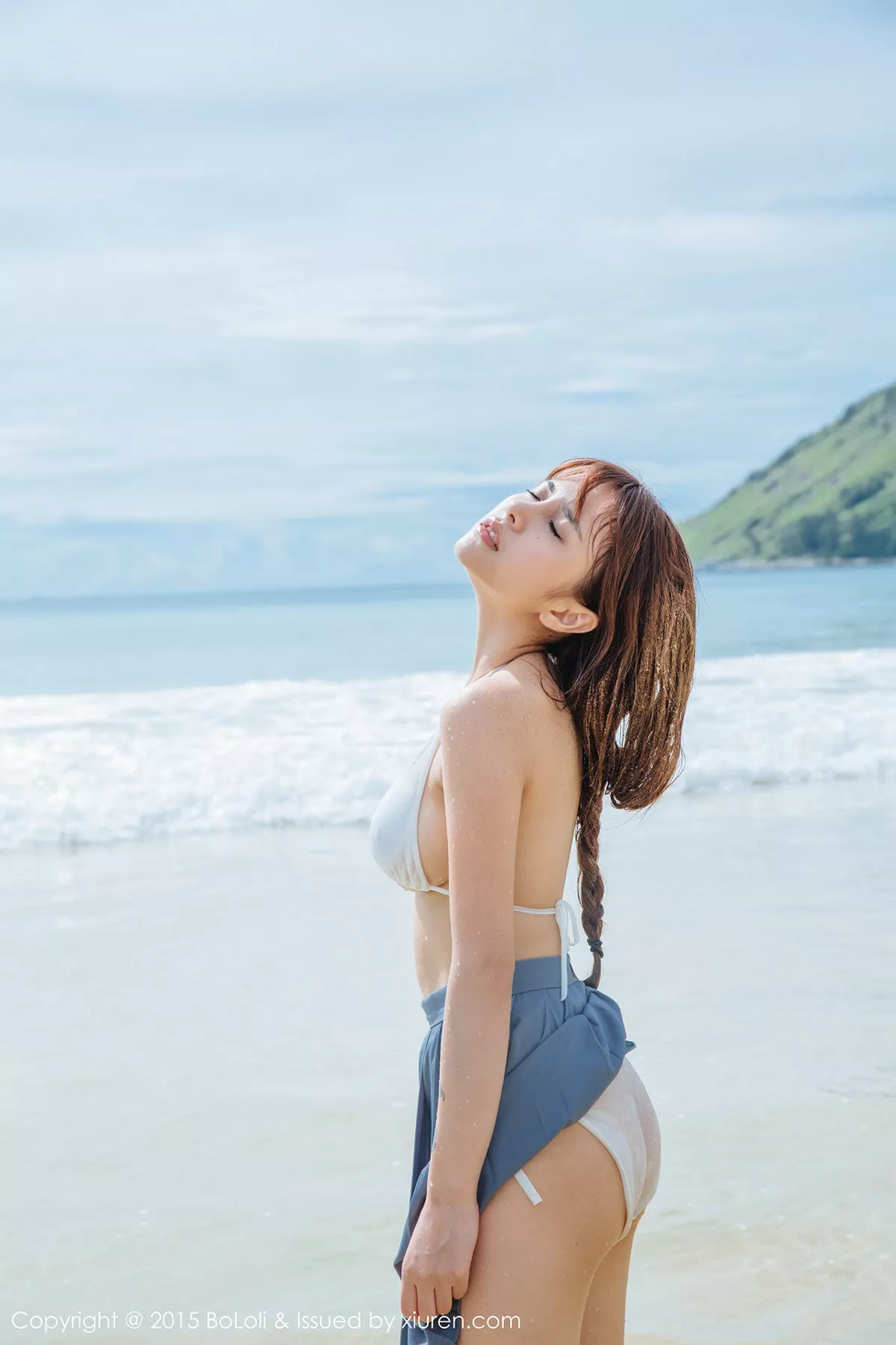 秀人集.com_[BoLoli波萝社]Vol.077_嫩模夏美酱普吉岛旅拍海边学生制服湿身诱惑写真46P