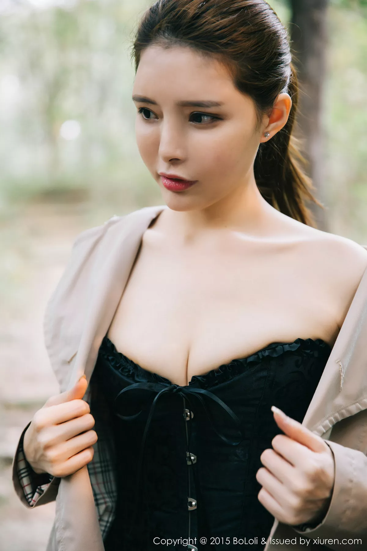 秀人集.com_[BoLoli波萝社]Vol.073_嫩模夏小秋秋秋心愿旅拍黑色透视比基尼秀豪乳写真48P