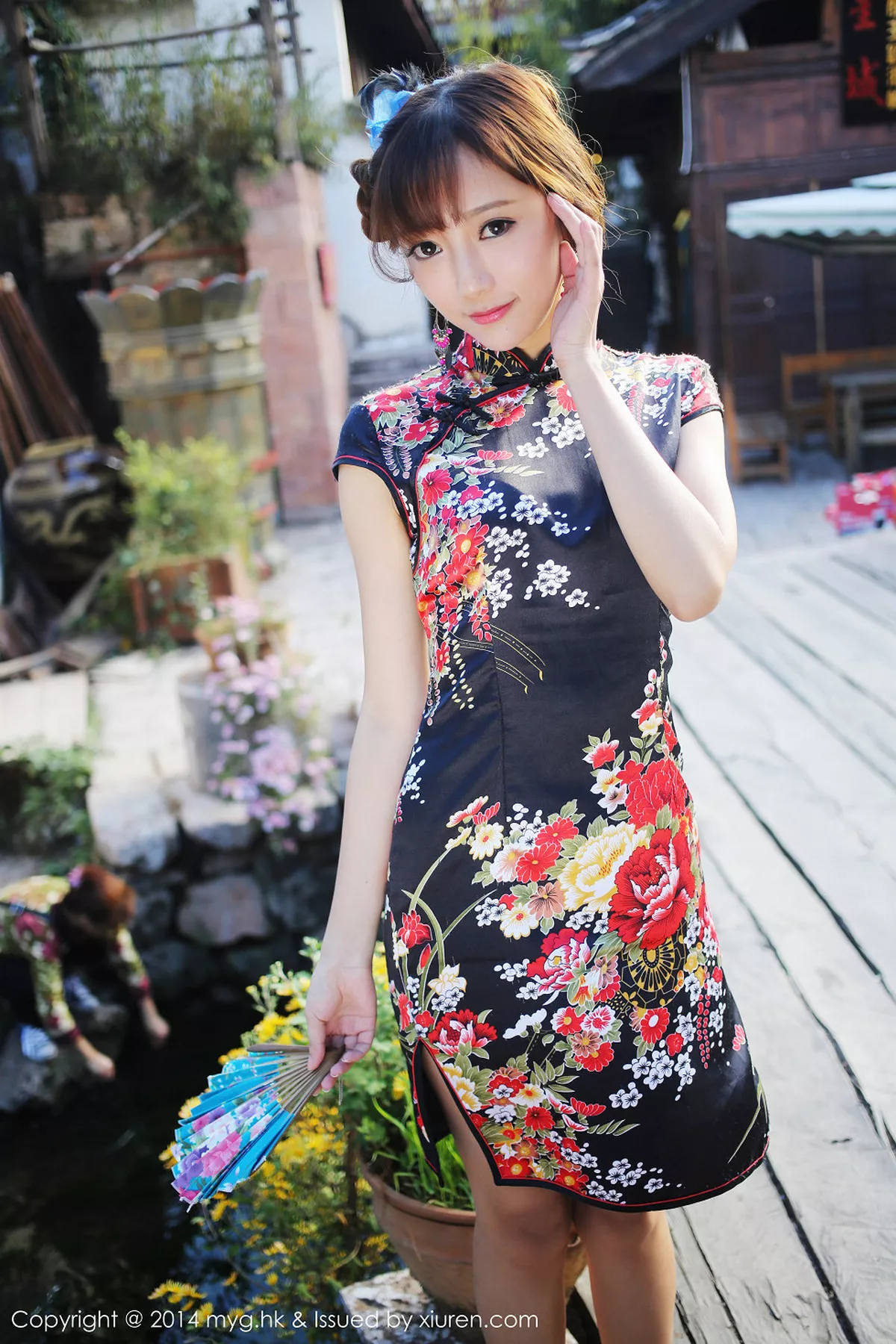 秀人集.com_[MyGirl美媛馆]Vol.080_嫩模王馨瑶yanni花色旗袍迷人风情靓丽性感写真56P