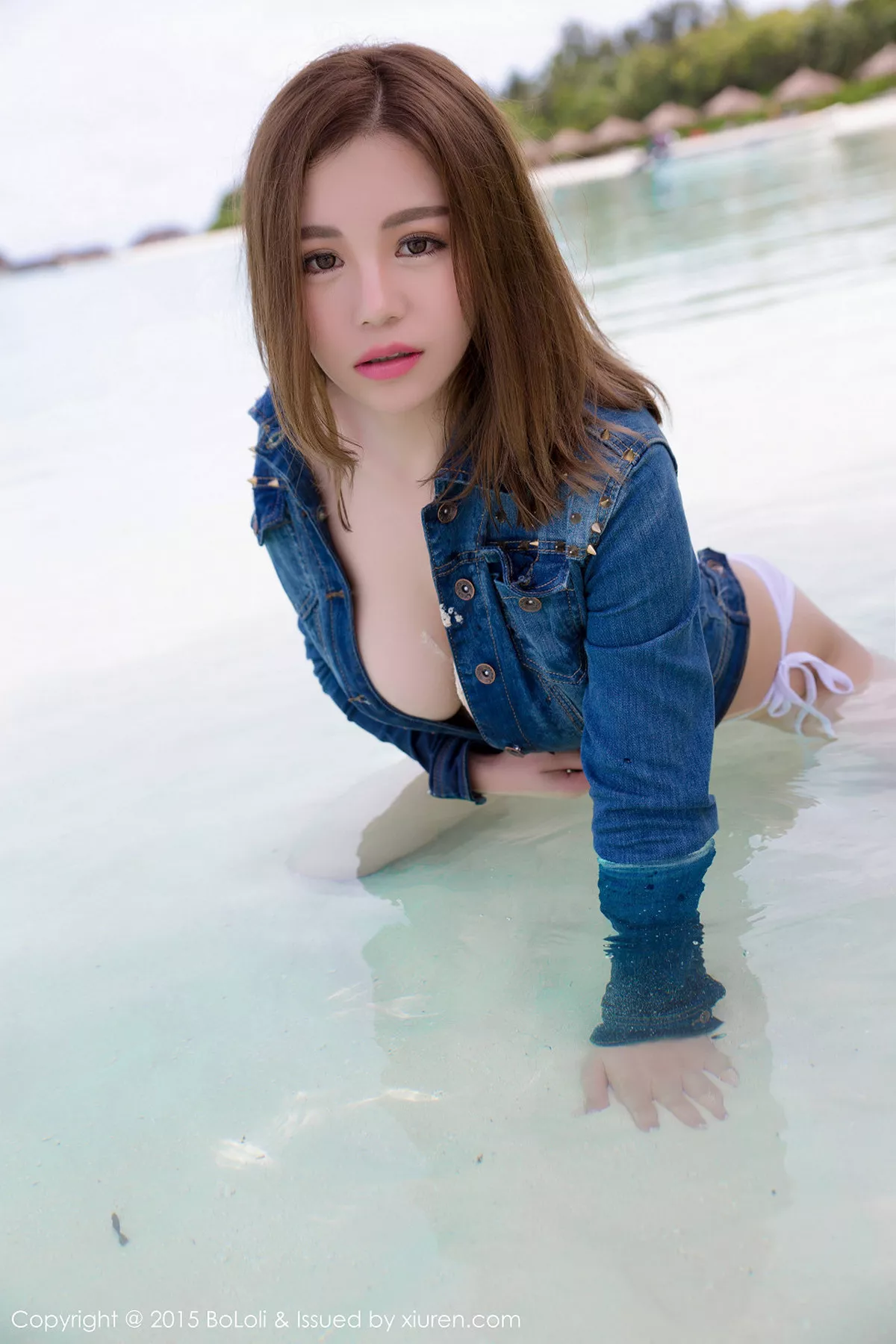 秀人集.com_[BoLoli波萝社]Vol.051_美乳嫩模刘娅希Avine游艇上白色网状内衣秀美乳写真54P