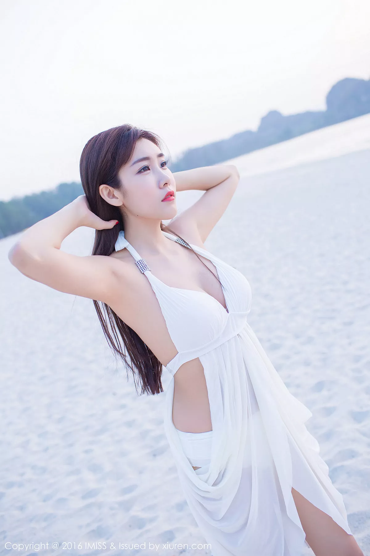 秀人集.com_[IMISS爱蜜社]Vol.086_嫩模程小烦不烦纯白裙子性感内衣秀美胸清新迷人写真47P