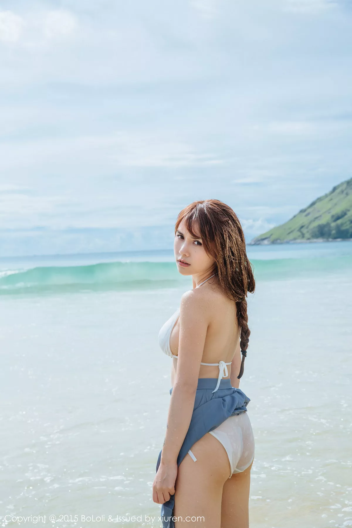 秀人集.com_[BoLoli波萝社]Vol.077_嫩模夏美酱普吉岛旅拍海边学生制服湿身诱惑写真46P