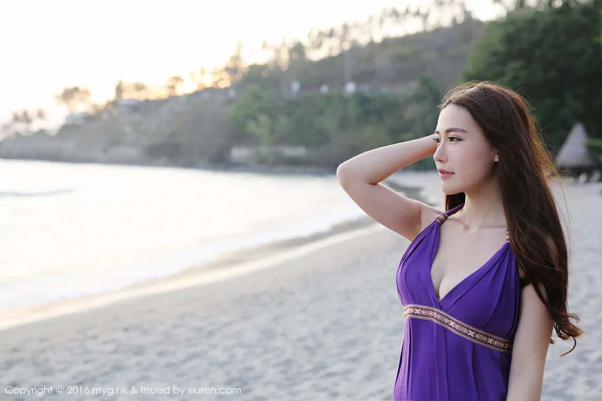 秀人集.com_[MyGirl美媛馆]Vol.191_嫩模熊吖BOBO龙目岛旅拍沙滩边白纱裙下性感美臀写真67P