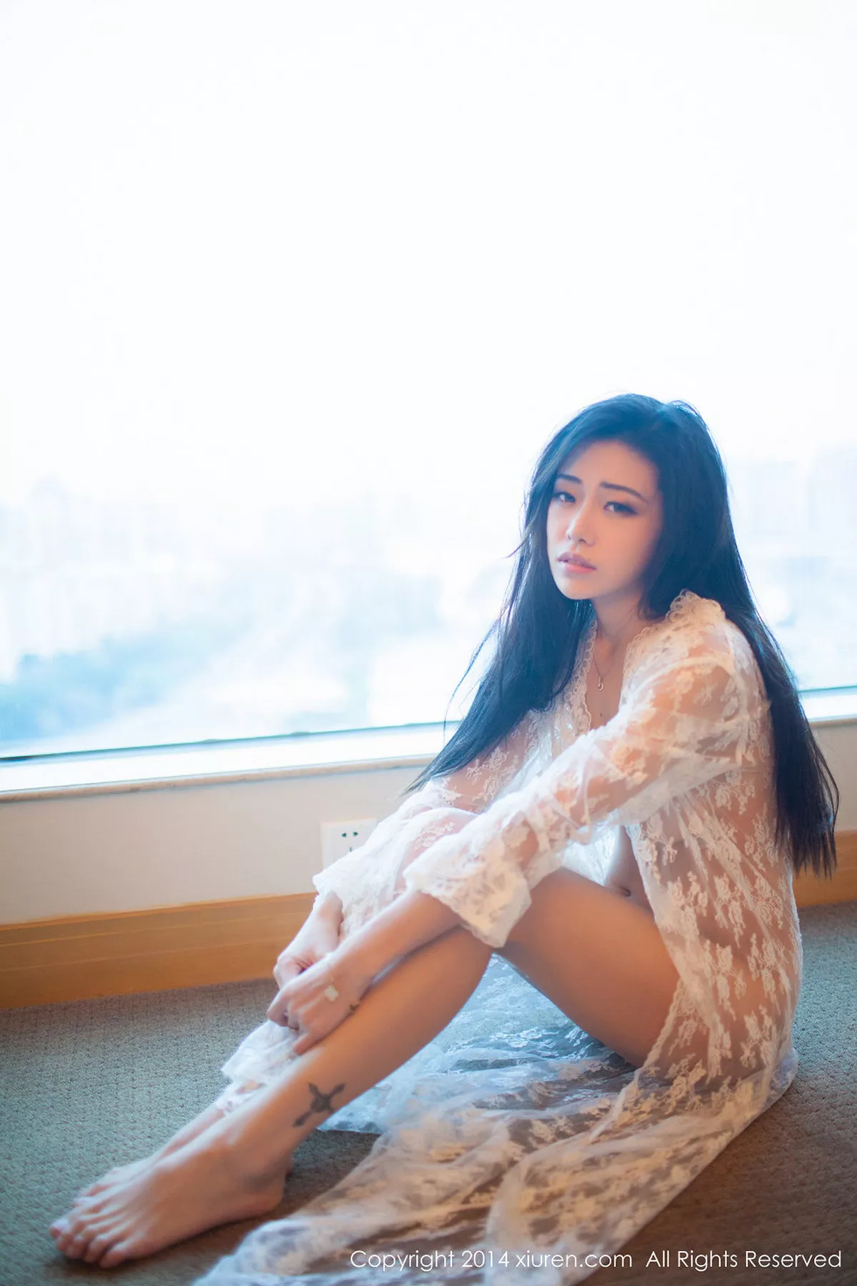 秀人集.com_[XiuRen秀人网]No.161_秀人嫩模luvian本能透明白纱性感内衣系列诱惑写真50P