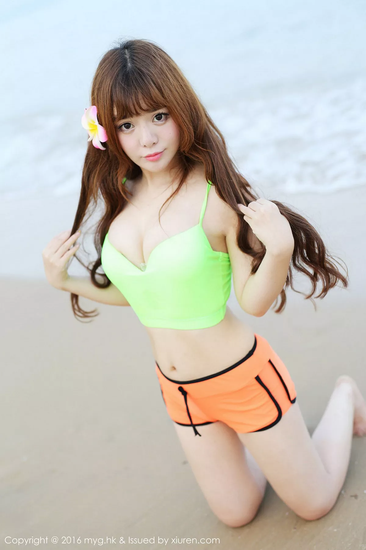 秀人集.com_[MyGirl美媛馆]Vol.225_嫩模粉芭比VV三亚旅拍性感粉红内衣秀豪乳美臀诱惑写真52P